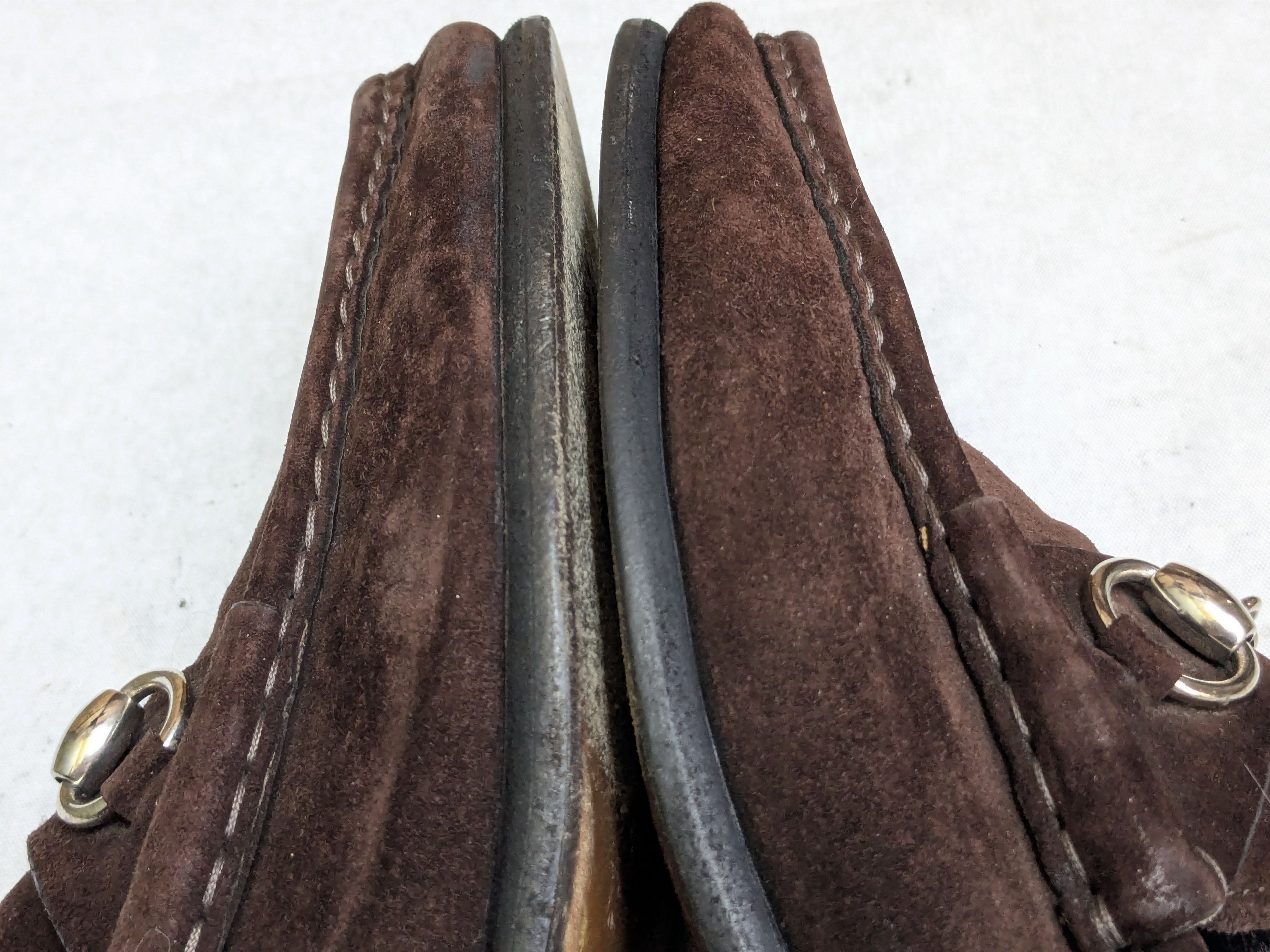 Gucci Gucci Horsebit Loafers Brown Suede Leather 9.5 D Snaffle Size US 9.5 / EU 42-43 - 5 Thumbnail
