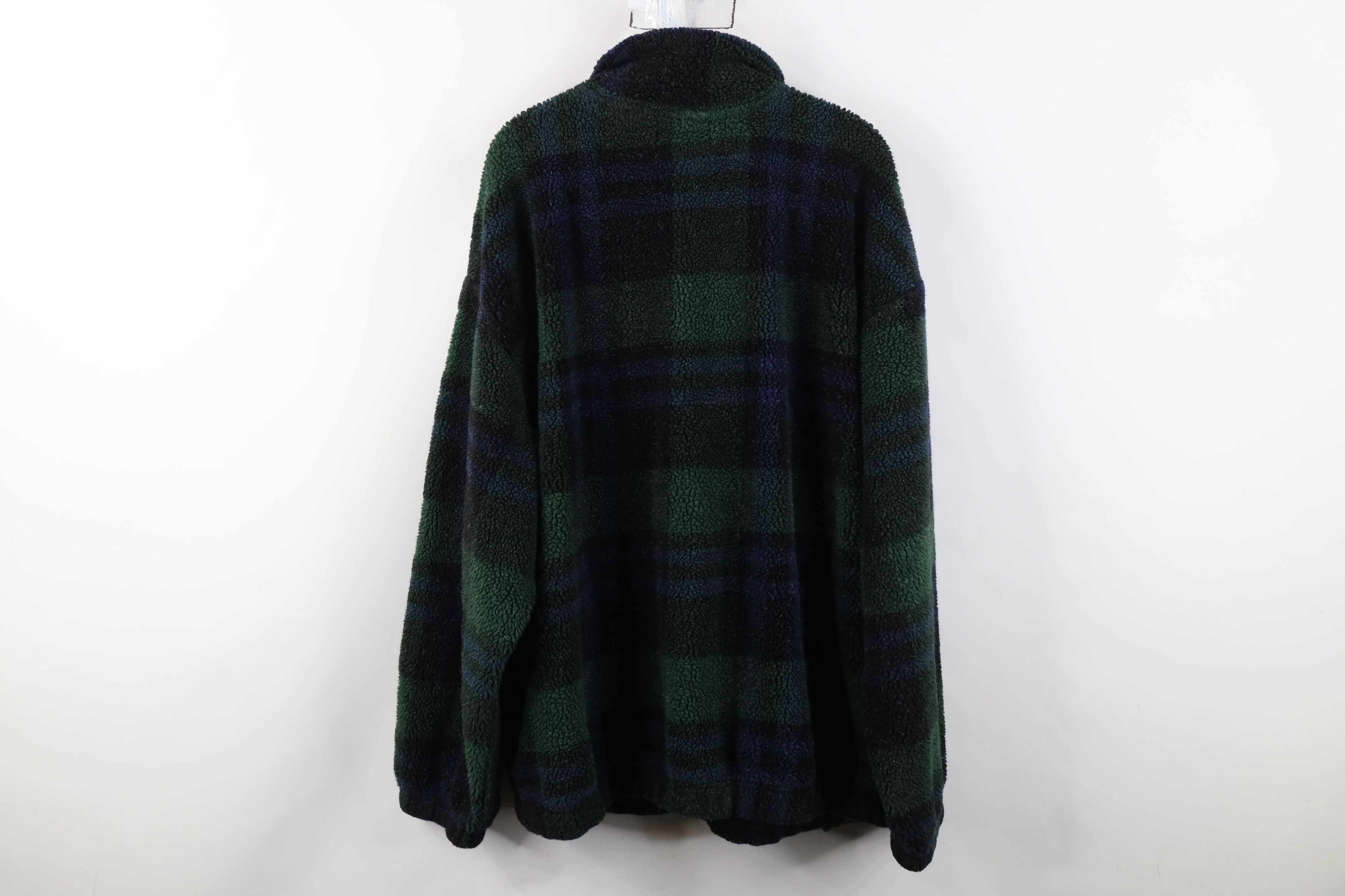 Vintage Vintage 90s Streetwear Half Zip Pullover Sweater Plaid Size US XL / EU 56 / 4 - 11 Thumbnail