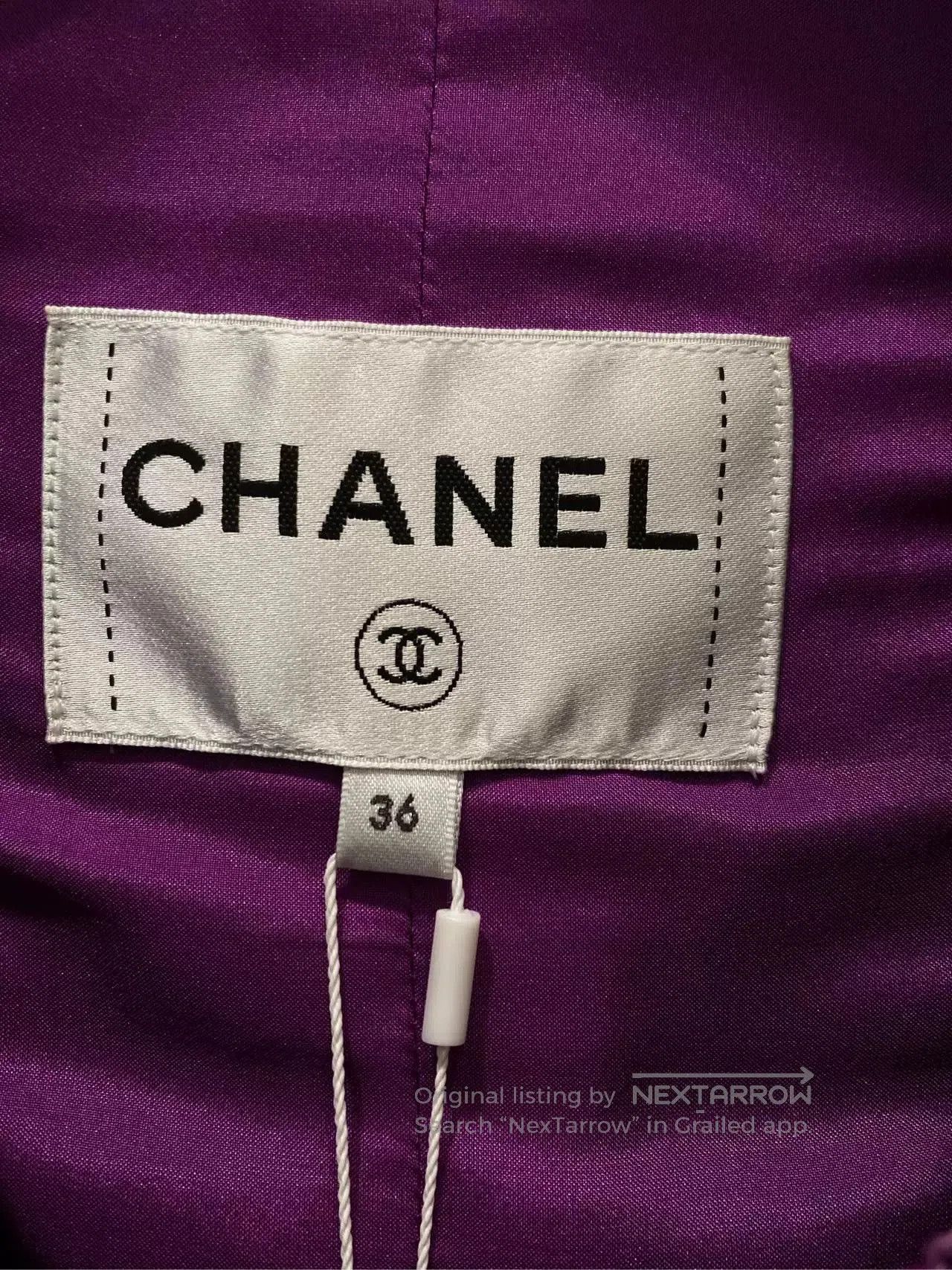 Chanel Chanel 21C Purple Knit Coat FR36. Size US S / EU 44-46 / 1 - 2 Thumbnail