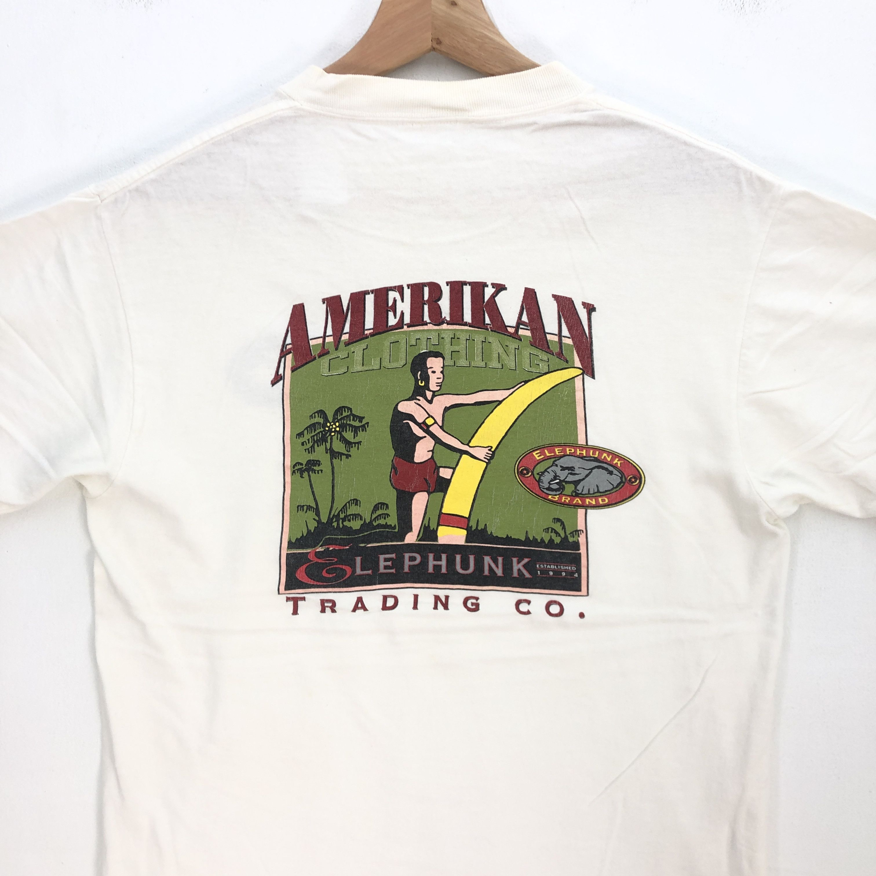 Vintage Vintage 90s Amerikan Clothing T Shirt Elephunk Brand Tees Size US M / EU 48-50 / 2 - 5 Thumbnail