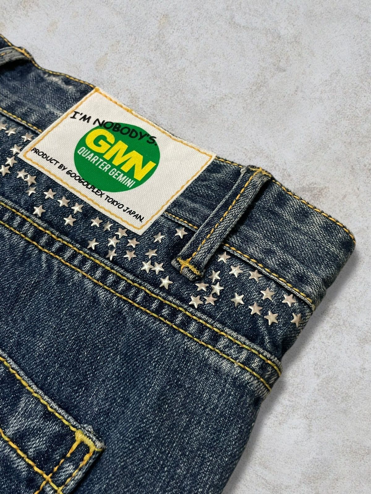 Japanese Brand Japanese GMN Quarter Gemini Stars Sprinkle Punk Jeans Size 30" / US 8 / IT 44 - 8 Thumbnail