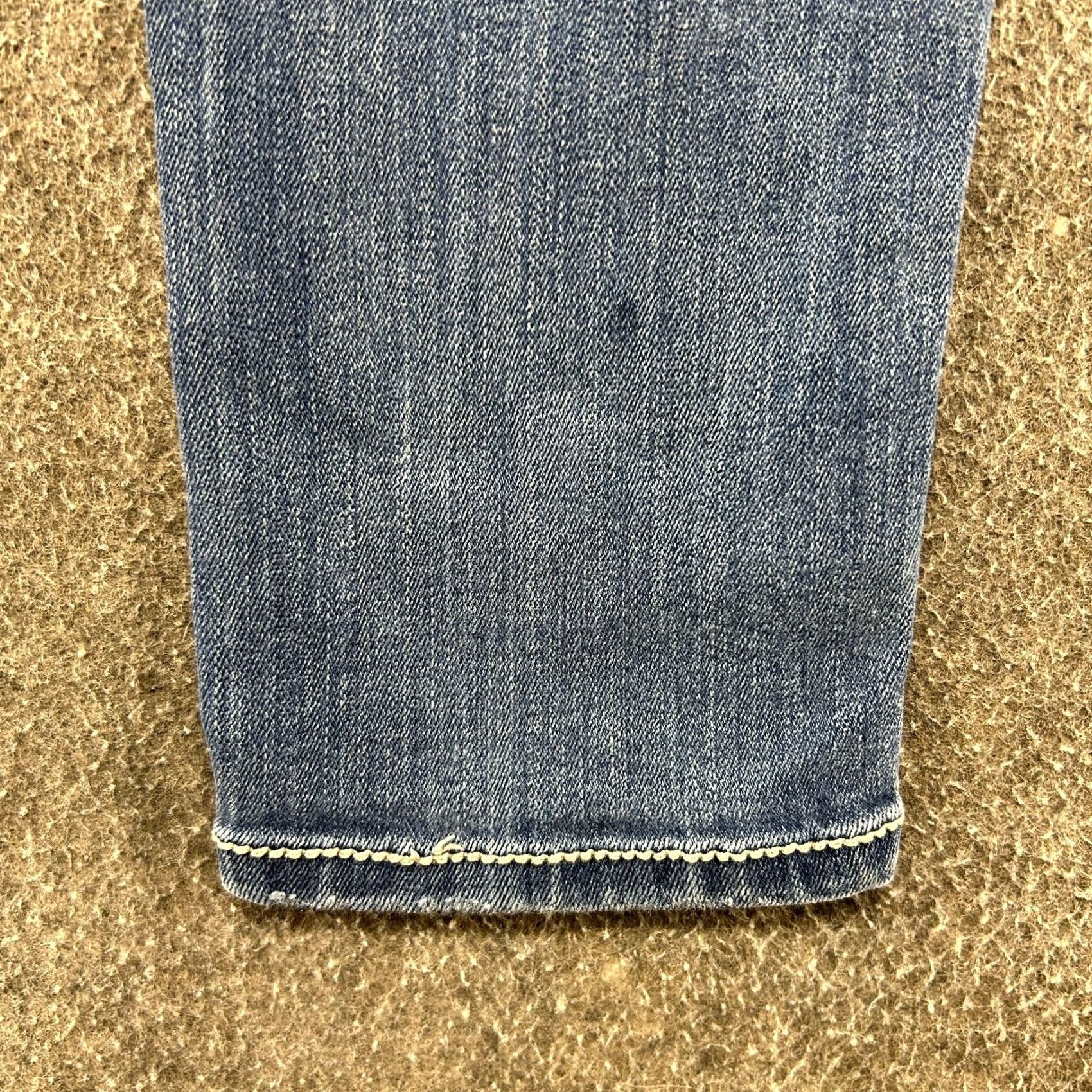 Vintage BKE Payton Jeans Women 27x31.5 Blue Skinny Mid Rise Regular Denim 5-Pocket Distressed Logo Buckle Bke Jeans Size 27" / US 4 / IT 40 - 7 Thumbnail