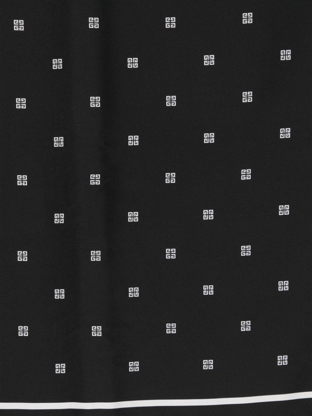 Givenchy o1y0925 Size : OS / Logo-Print Scarf in Black/White Size ONE SIZE - 2 Thumbnail