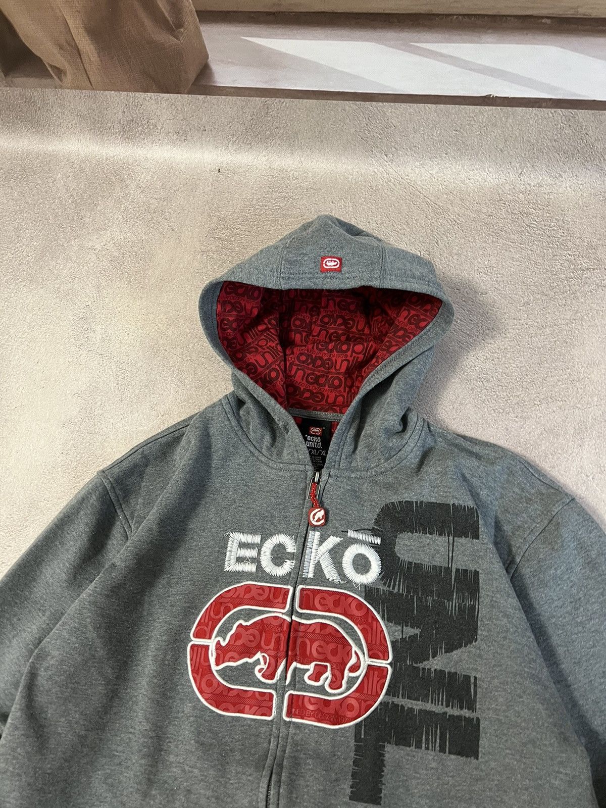 Ecko Unltd. Ecko untdl Y2k Zip Hoodie Size XL / US 12-14 / IT 48-50 - 7 Thumbnail