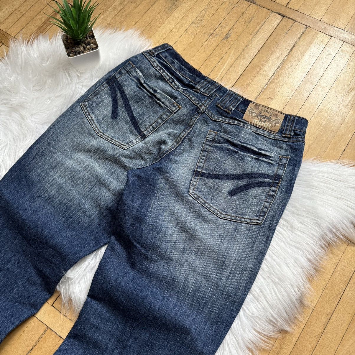 Hysteric Glamour 📌 Vintage IDPDT Y2K Bootcut Crazy Washed Jeans Size US 31 - 2 Thumbnail