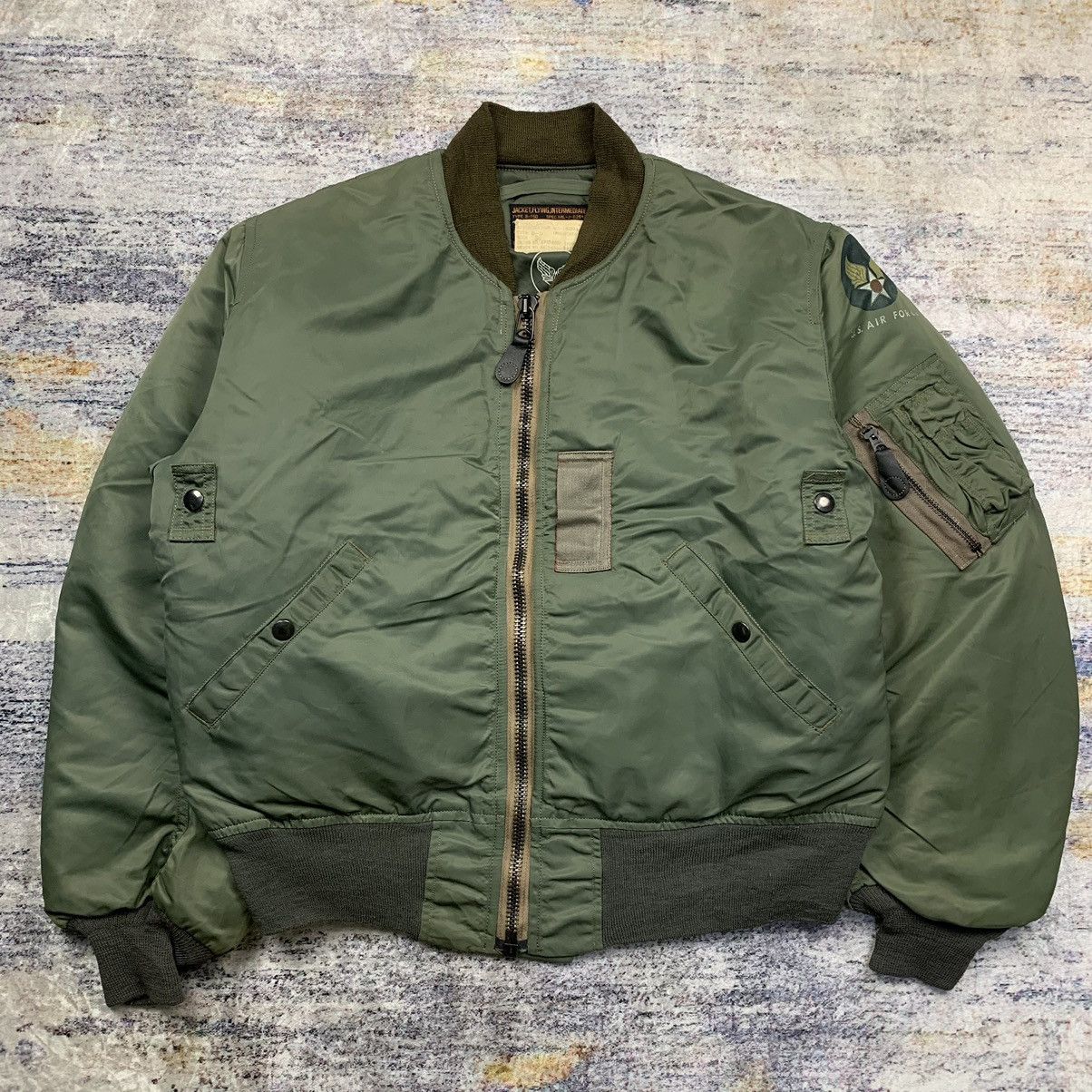 Vintage 50s reproduction b15d mod buzz rickson flight jacket