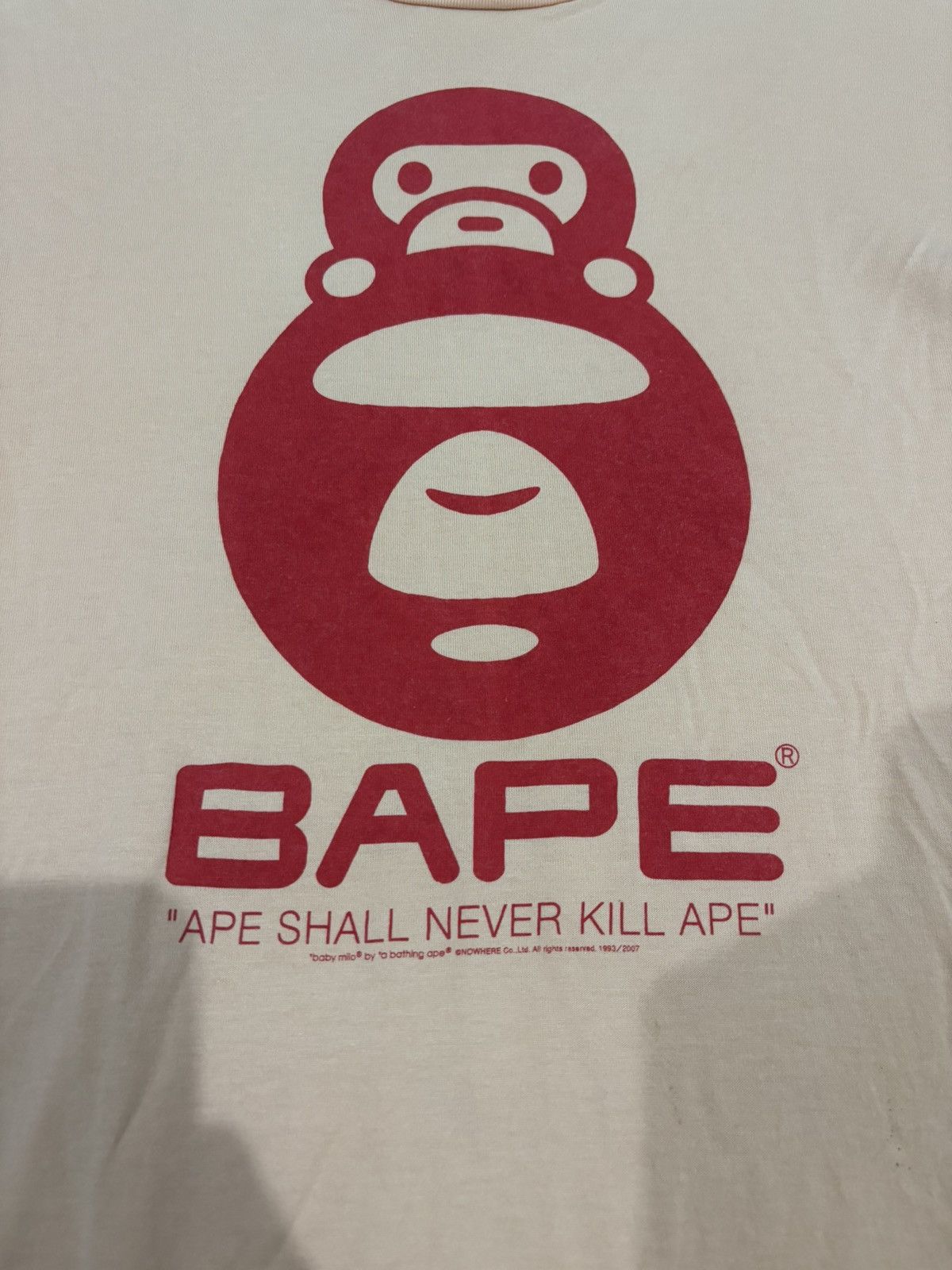 Bape Vintage Bape baby milo tshirt Size US M / EU 48-50 / 2 - 11 Thumbnail