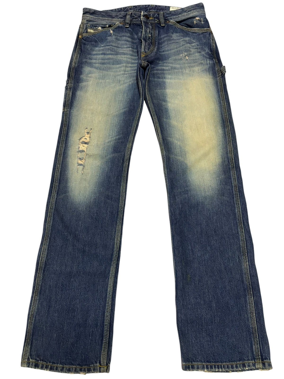 Diesel Vtg Italy Diesel Albo Baumwolle Mud Washed Distressed Jeans Size US 32 / EU 48 - 1 Thumbnail