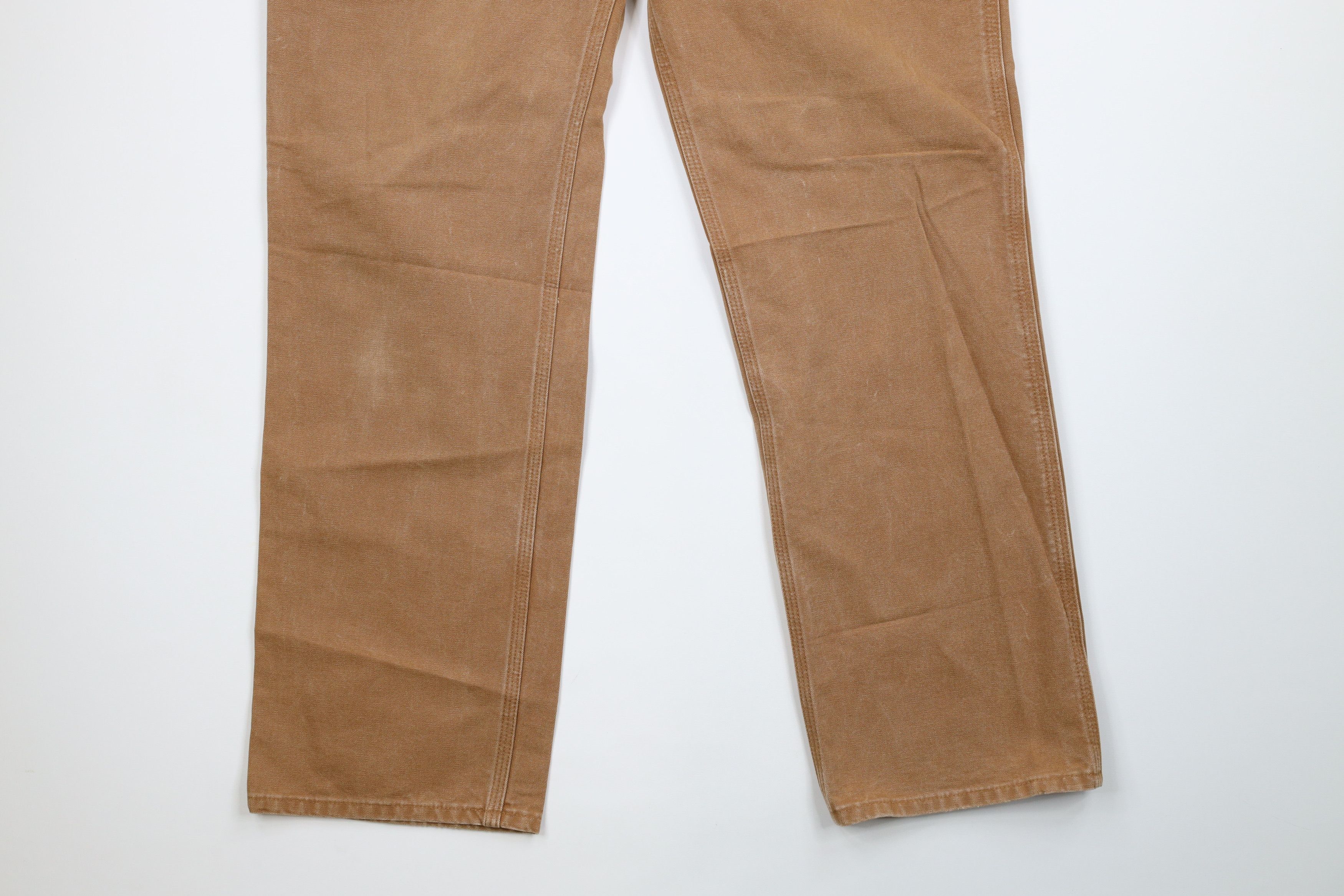 Carhartt × Vintage Carhartt Faded Spell Out Relaxed Fit Canvas Pants Duck Brown Size US 36 / EU 52 - 4 Thumbnail