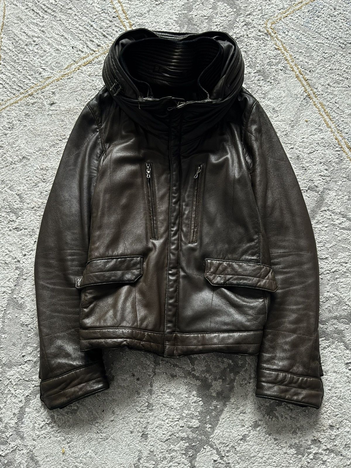 GOA GOA leather bono jacket Size US M / EU 48-50 / 2 - 2 Thumbnail