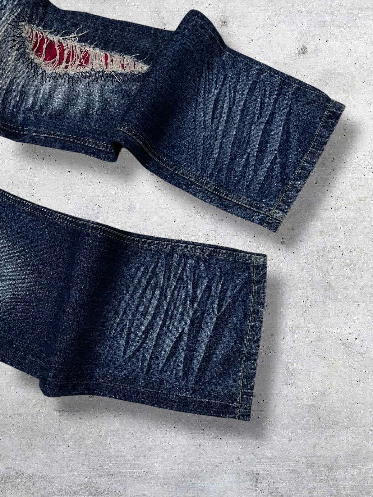 Hysteric Glamour VINTAGE MORE CORE DIVISION RIPPED JAPAN PUNK SUPERSTAR DENIM Size US 32 / EU 48 - 5 Thumbnail
