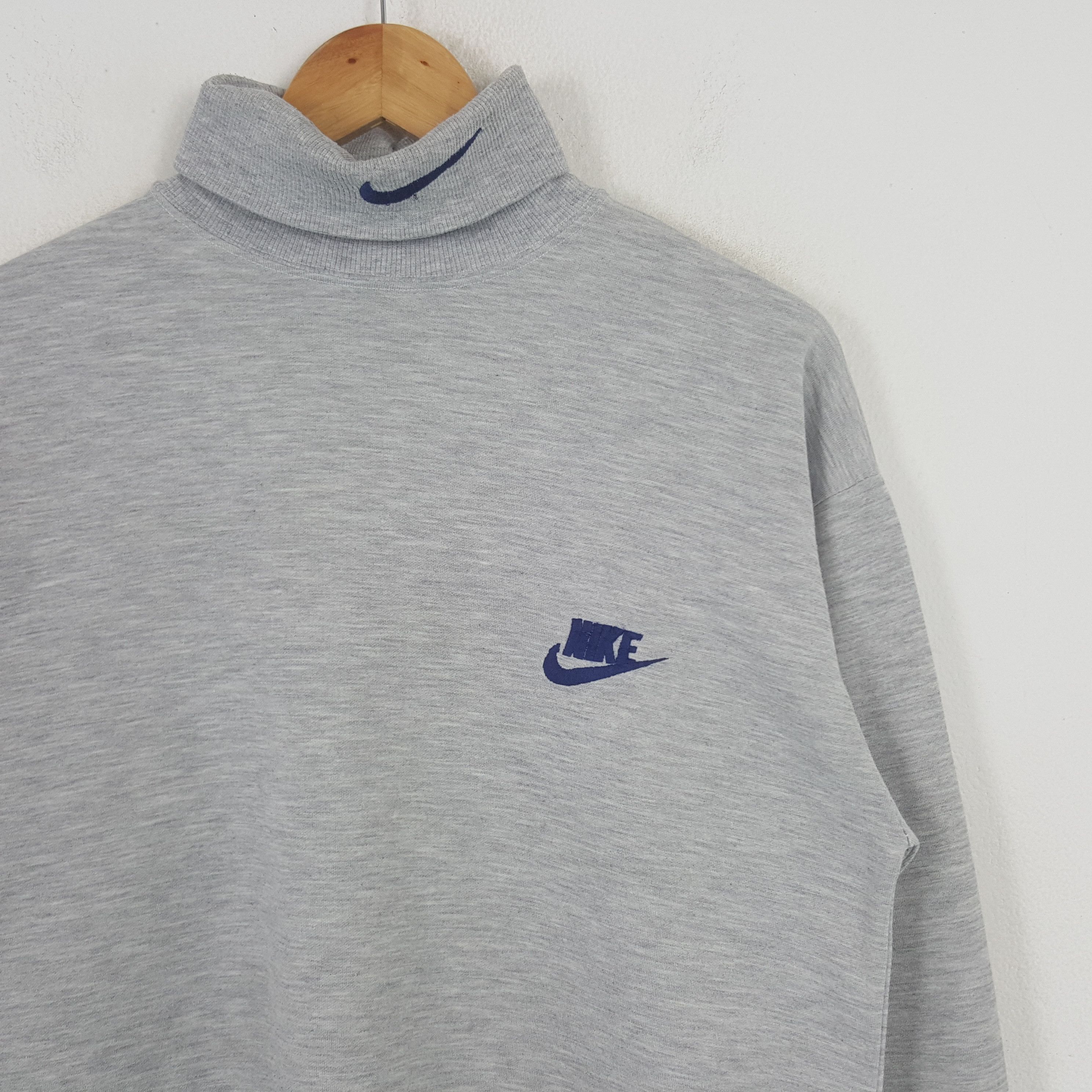 Nike Vintage Nike Turtle Neck American Sweatshirt C293N24 Size US M / EU 48-50 / 2 - 2 Thumbnail
