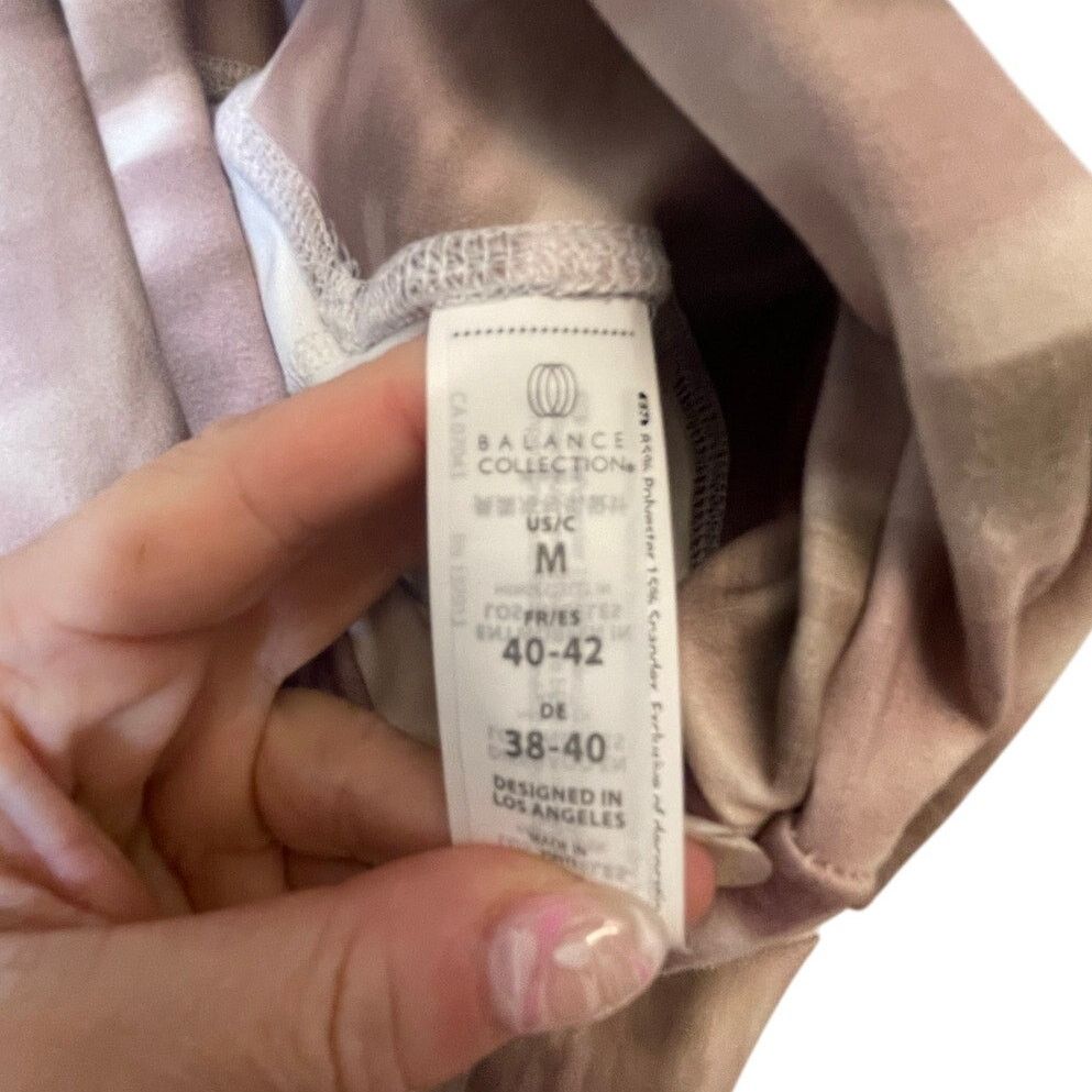 Other Balance Collection Women's M Pink Cropped Pedal Leggings Size 28" / US 6 / IT 42 - 4 Thumbnail