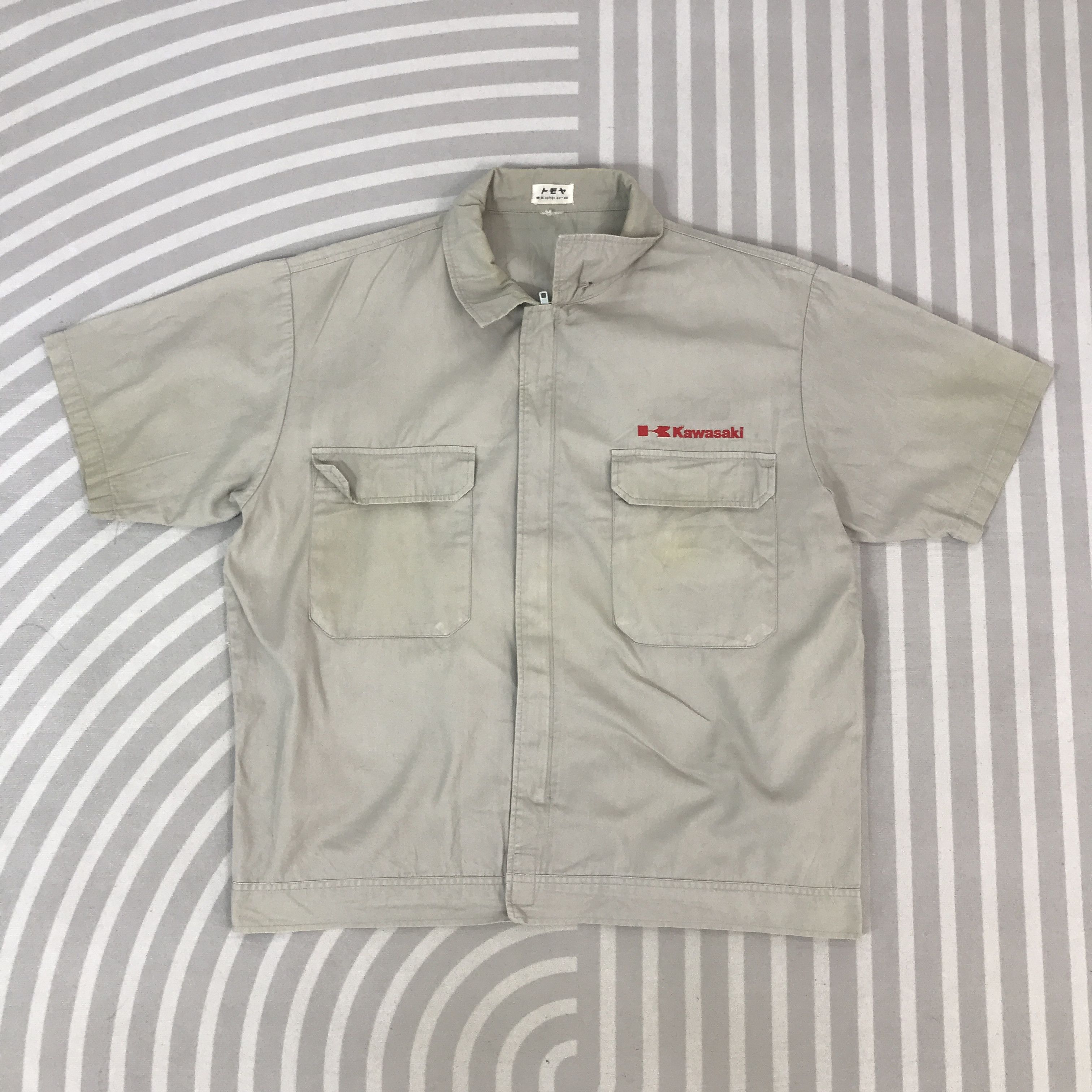 Sports Specialties Vintage Kawasaki motoracing short sleeve Jacket Size US L / EU 52-54 / 3 - 1 Thumbnail