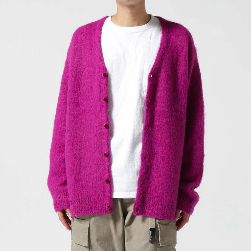 image of Manastash Aberdeen Kurtigan Cardigan in Pink, Men's (Size Small)