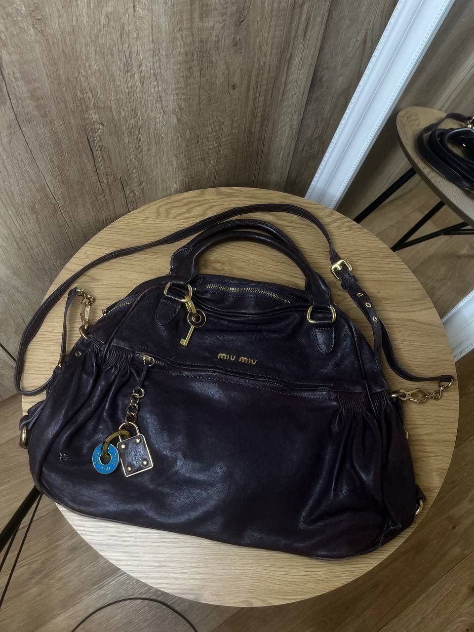 バッグ vintage miumiu hand bag Miu Miu Vintage White Jeweled Satchel Bag Miu Miu | TLC