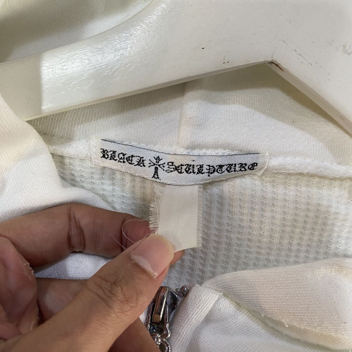 Japanese Brand Black Sculpture Inspired Chrome Hearts Cross Design Thermal Size US S / EU 44-46 / 1 - 12 Thumbnail