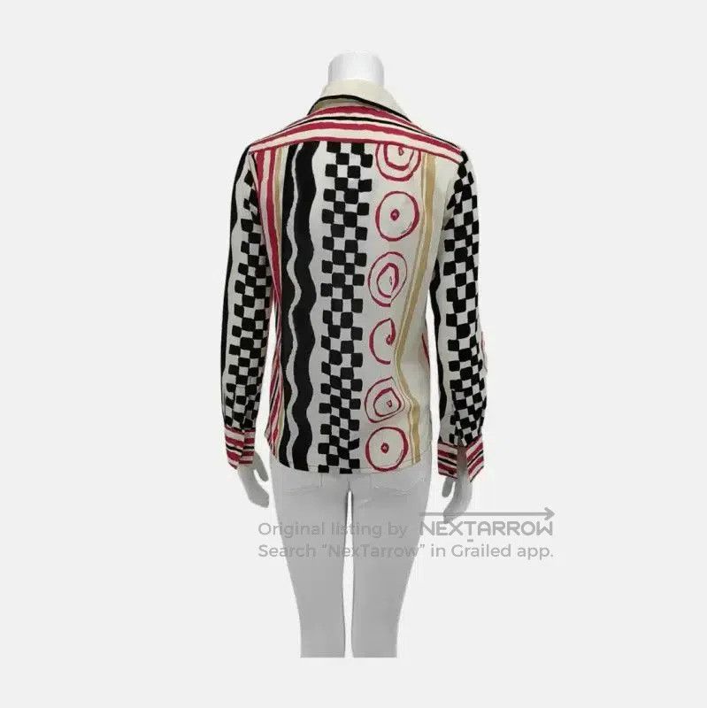 Louis Vuitton Louis Vuitton Multicolor Silk Long Sleeve Shirt . Size XS / US 0-2 / IT 36-38 - 2 Thumbnail