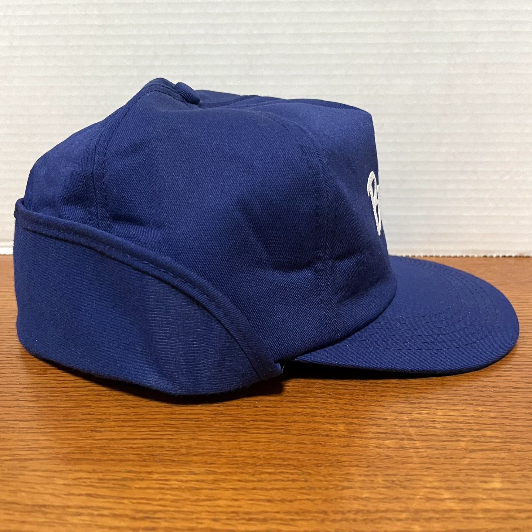 Vintage VINTAGE K-Products Bunge Hat Cap Winter Trapper Ear Neck Flap Blue Mens Adult 6 7/8 - 7 5/8 Trucker Hat 90s Punk Retro Rock Adjustable Neck Flap Men Size ONE SIZE - 5 Thumbnail