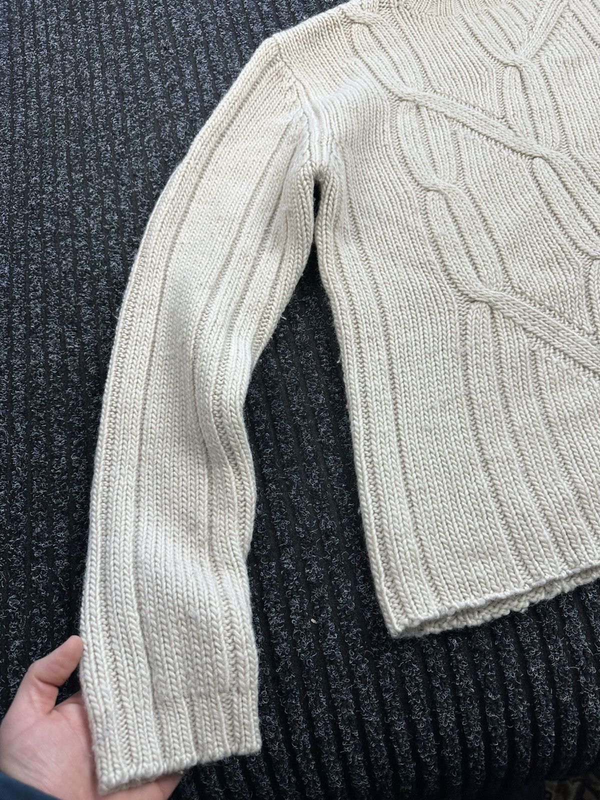 Yves Saint Laurent Yves Saint Laurent Vintage Men Cable Knit Sweater Hong Kong Size US M / EU 48-50 / 2 - 6 Thumbnail