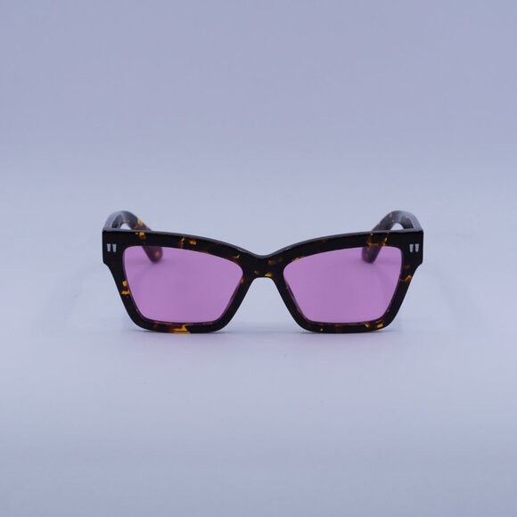Off-White Off-White OERI110 CINCINNATI 6030 Sunglasses Havana Cat Eye Size ONE SIZE - 4 Thumbnail