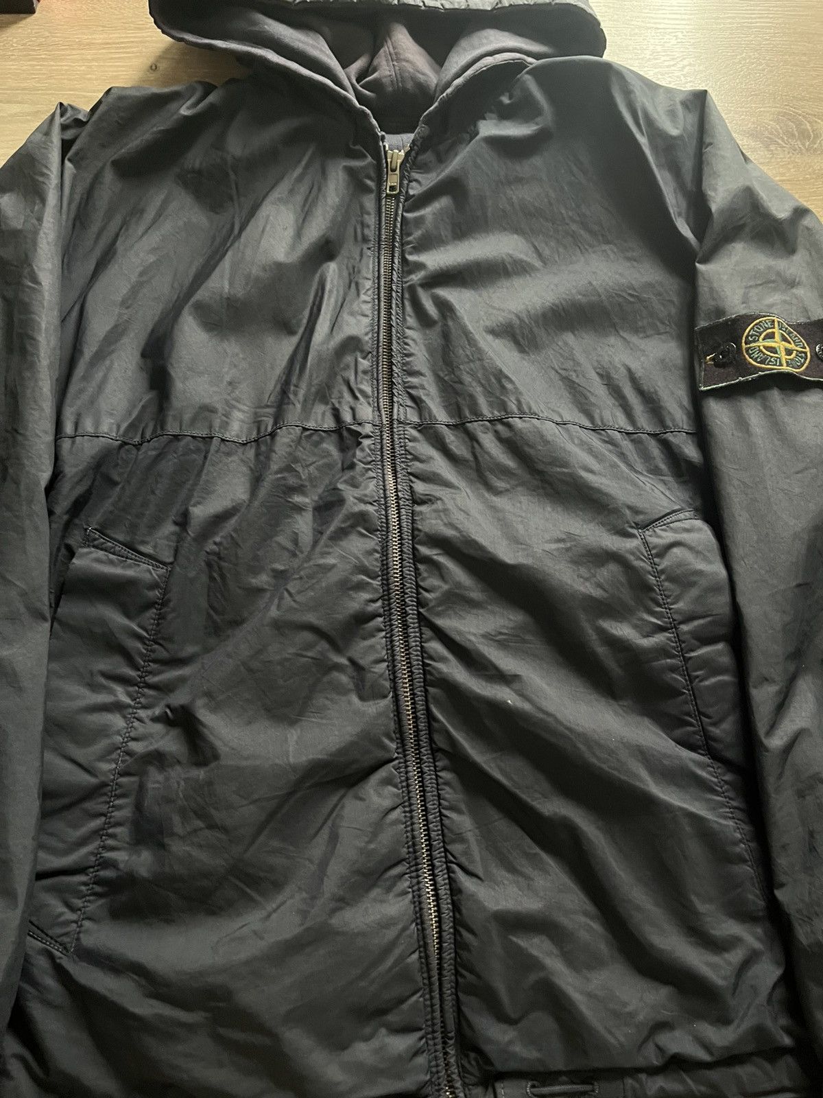 Stone Island Stone island green badge 90s wind jacket reversible archive Size US L / EU 52-54 / 3 - 6 Thumbnail