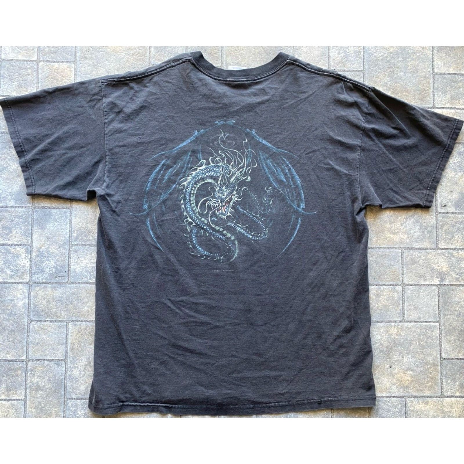 Gildan VINTAGE Guardians Of Paradise Dragon T Shirt Men’s XL Gildan Short Sleeve Black 90s 1990-1999 Mens shirt XL Size US XL / EU 56 / 4 - 3 Thumbnail