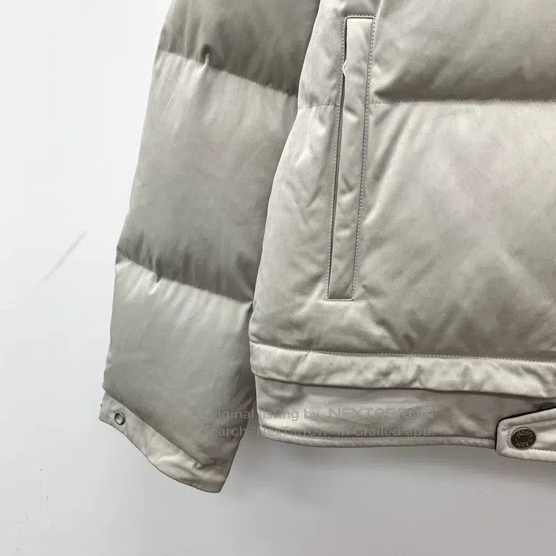 Hermes Hermes Grey Patch Collar Zipper Long Sleeve Down Jacket Size US L / EU 52-54 / 3 - 4 Thumbnail