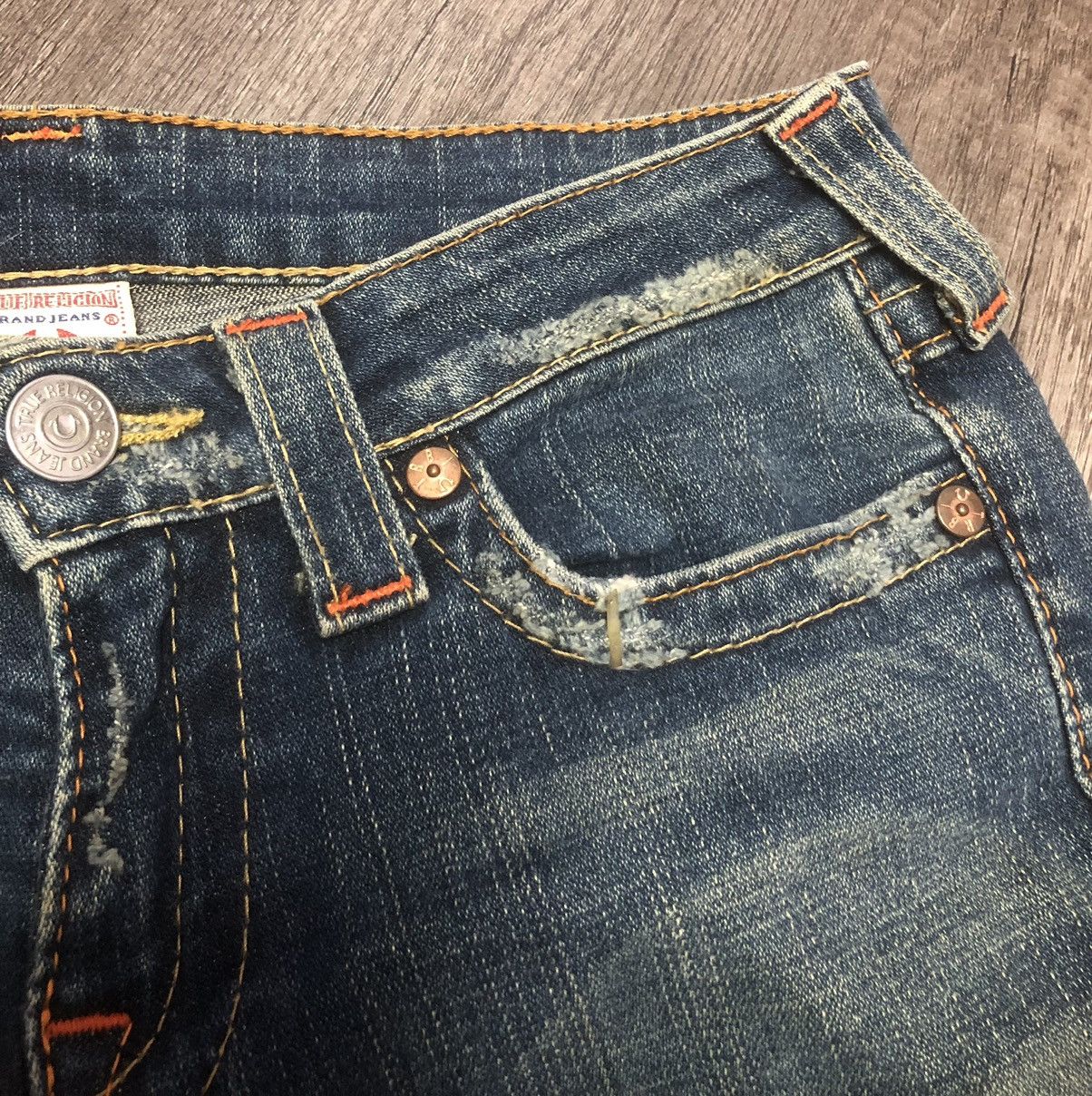 Japanese Brand TRUE RELIGION FLARED JEANS Size 30" / US 8 / IT 44 - 18 Thumbnail