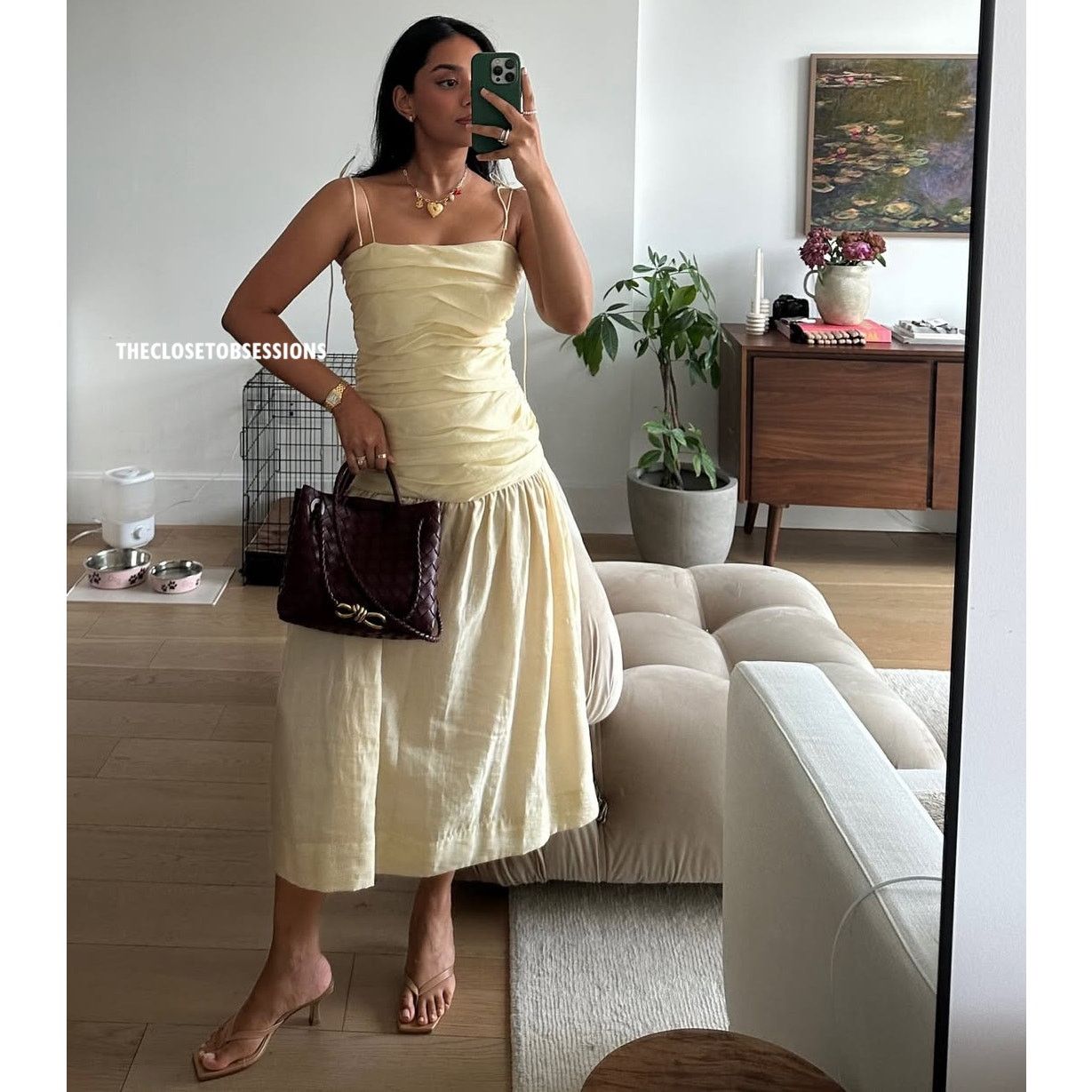 Zara ZARA BLOGGER FAVE!!! Ruched Midi Dress NWT Size L / US 10 / IT 46 - 7 Thumbnail
