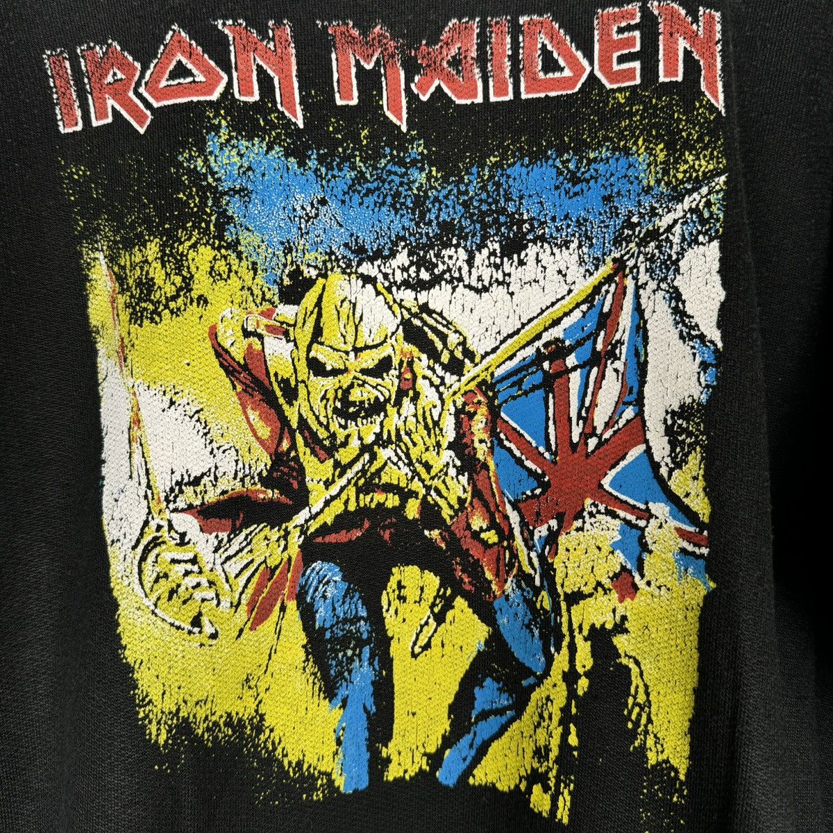 Band Tees Vintage 80s Iron Maiden Trooper Made in Italy Crewneck Sweat Size US L / EU 52-54 / 3 - 4 Thumbnail
