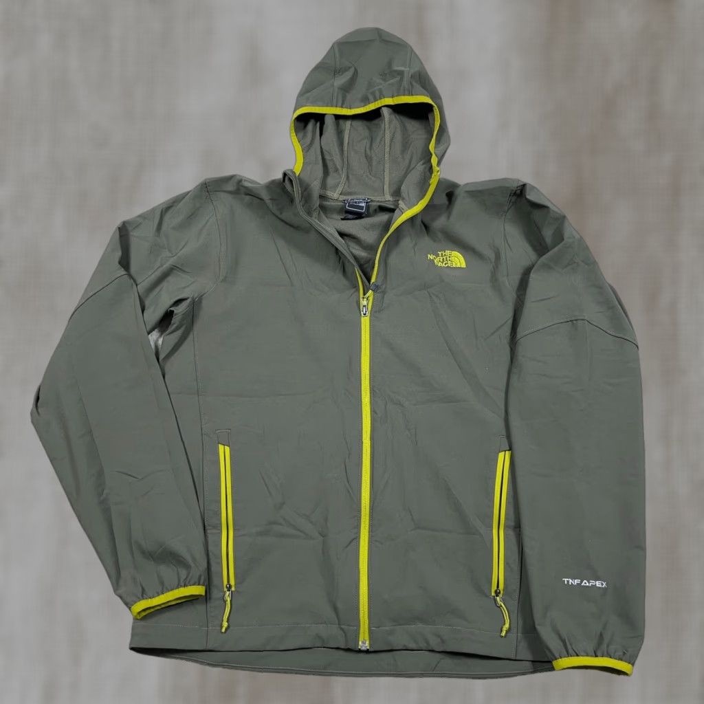 The North Face The North Face Apex Jacket Men L Olive Green Full Zip Hooded Hiking Size US L / EU 52-54 / 3 - 1 Thumbnail