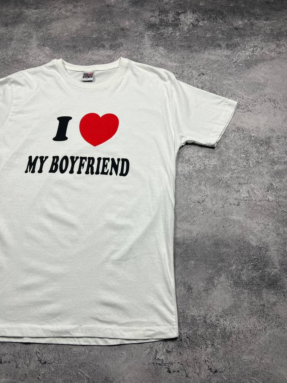 Vintage Vintage I Love My Boyfriend T-Shirt American Zone Size US L / EU 52-54 / 3 - 3 Thumbnail