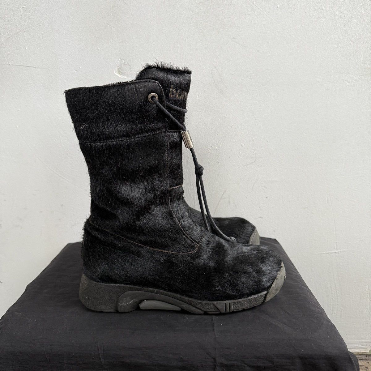 Seditionaries Vintage Bumper Real Pony Fur Lace Up Boots Size US 7.5 / IT 37.5 - 2 Thumbnail