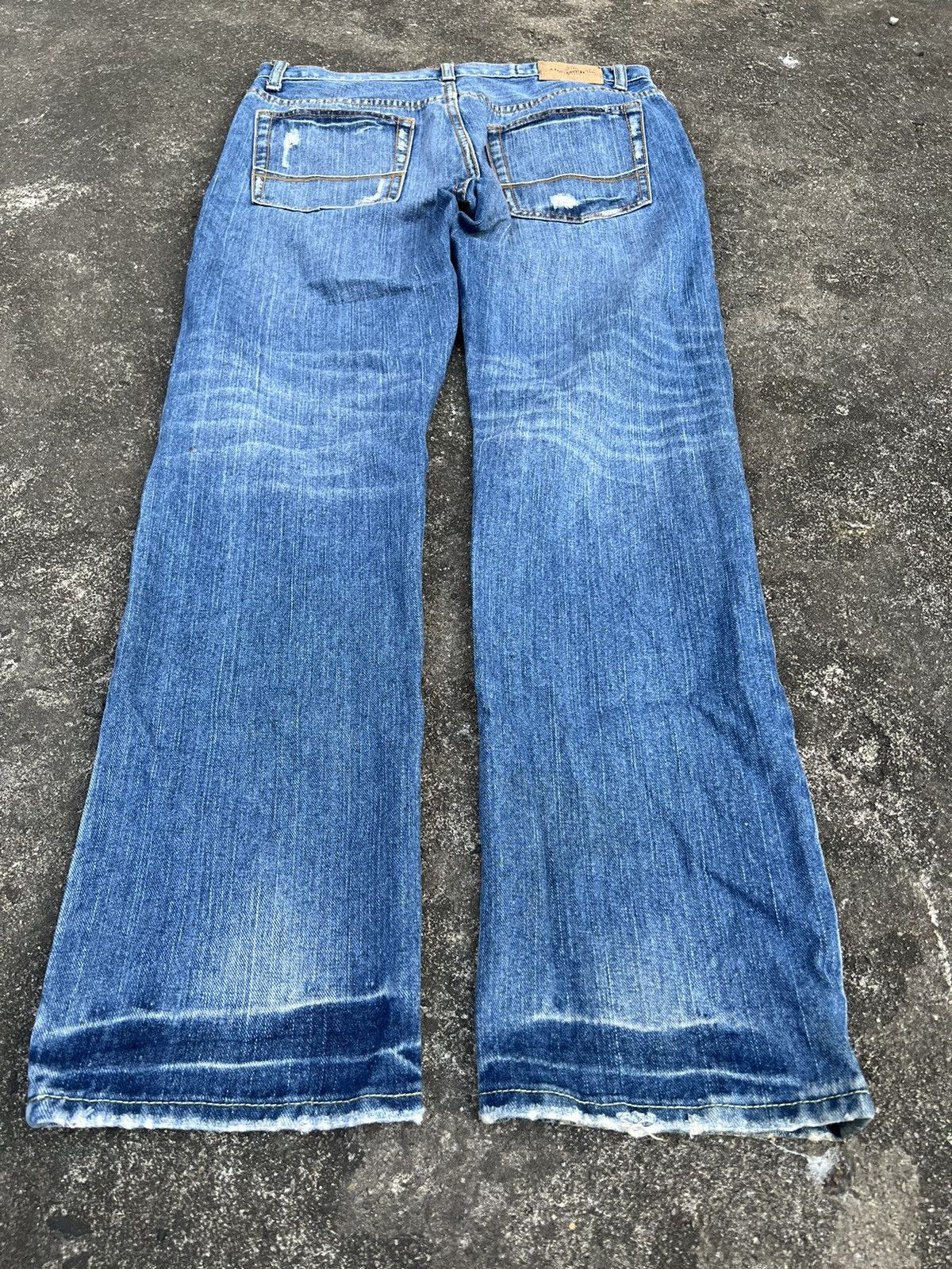 Abercrombie & Fitch × Vintage ABERCROMBIE & FITCH DISTRESSED JEANS Size US 31 - 2 Thumbnail