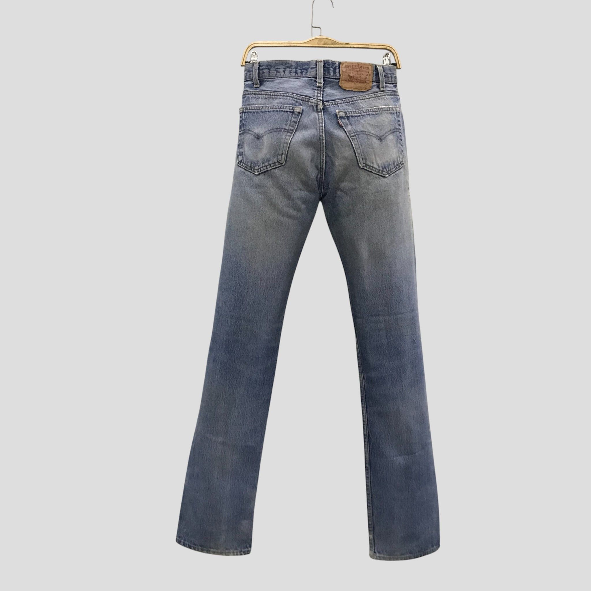 Levi's Vintage 90s Levi’s 501 Light Wash Distressed Ripped Size US 30 / EU 46 - 2 Thumbnail