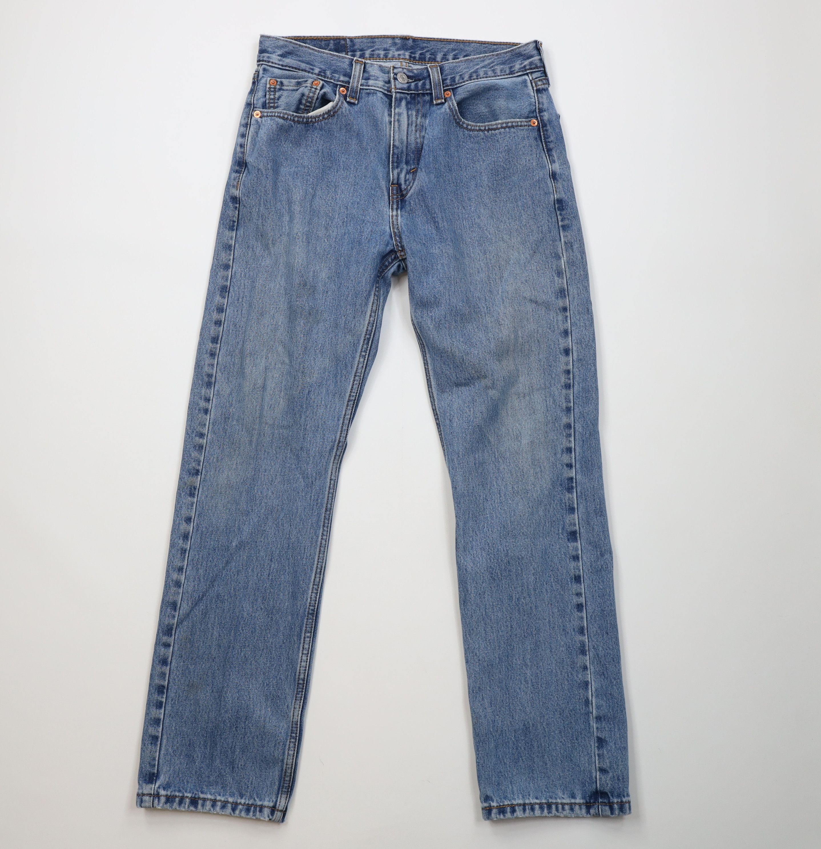Levi's Vintage Y2K Levis 505 Regular Straight Leg Denim Jeans Blue Size US 30 / EU 46 - 1 Thumbnail