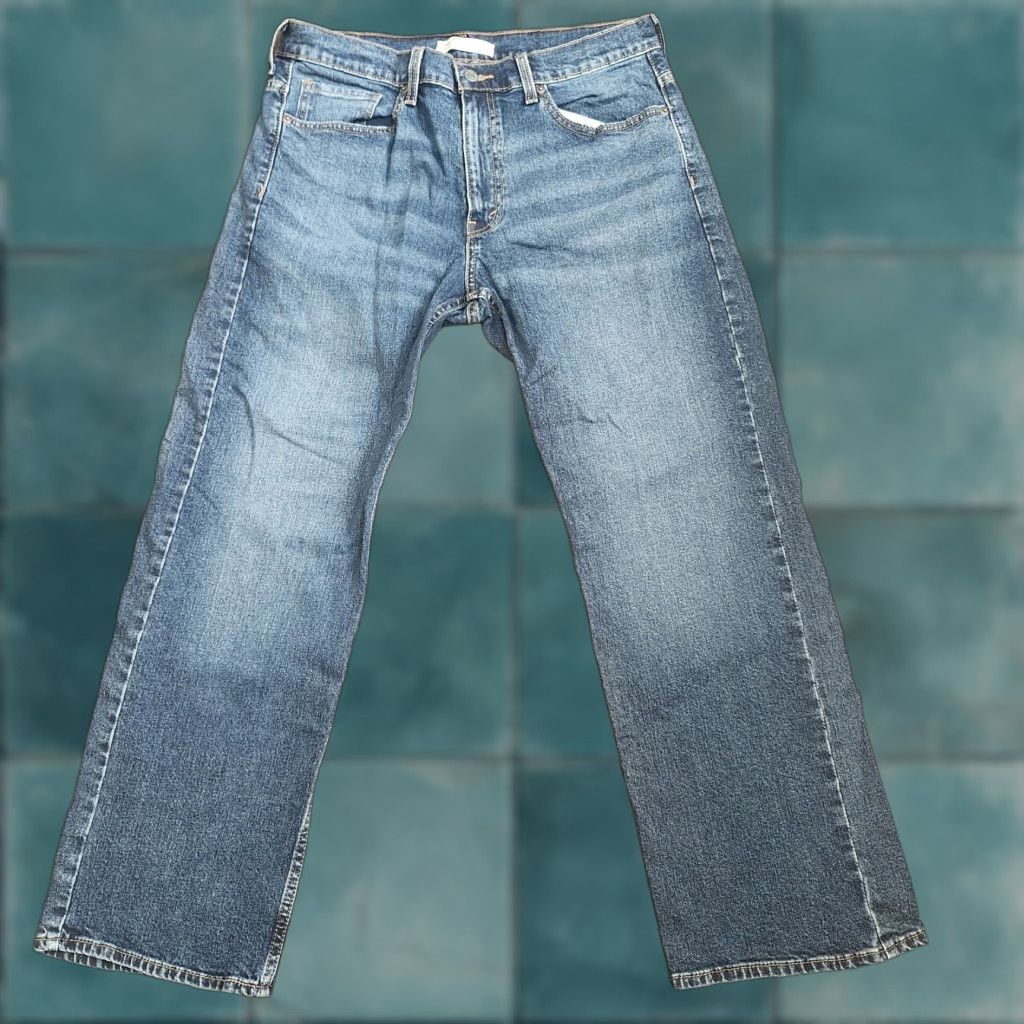 Levi's Levi's Signature Loose Fit Jeans Mens 33x30 Medium Wash Denim Shirt No Size US 33 - 1 Thumbnail
