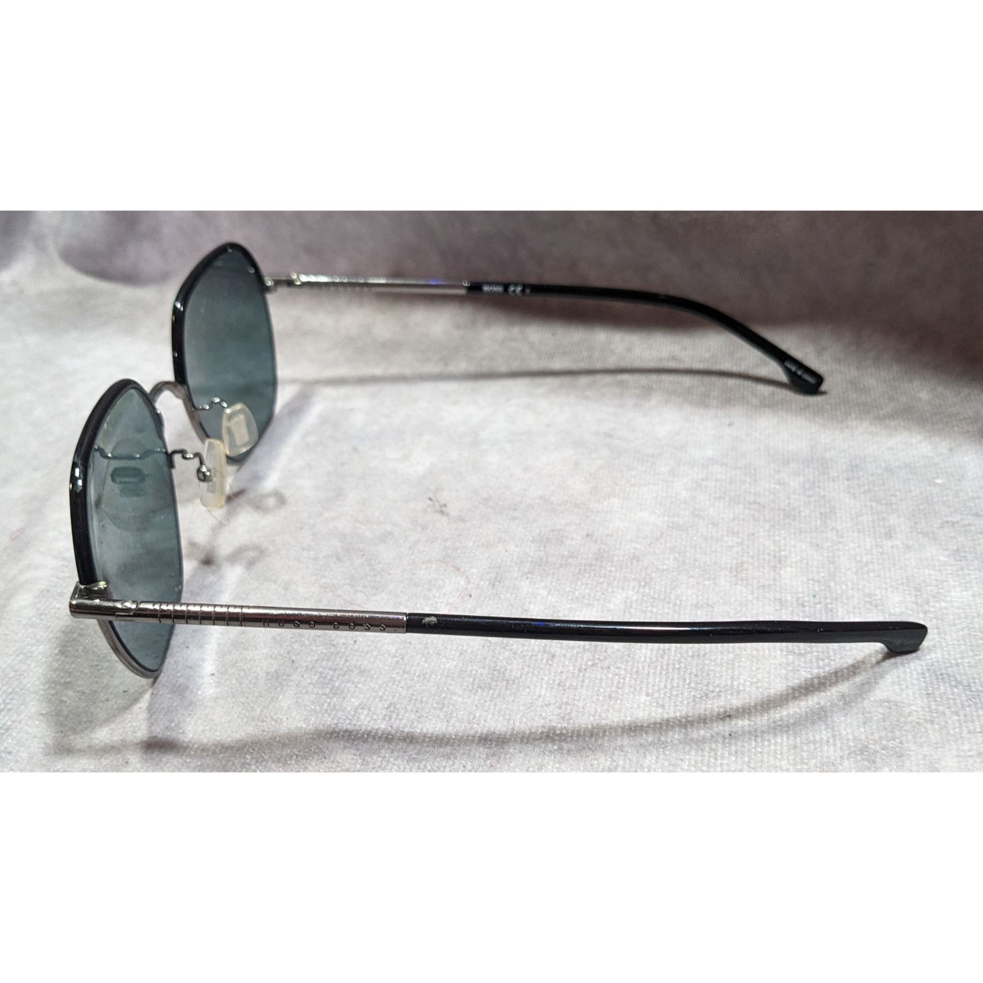 Hugo Boss Hugo Boss 1107/F/S KJ1QT Titanium Temple Sunglasses Size ONE SIZE - 3 Thumbnail