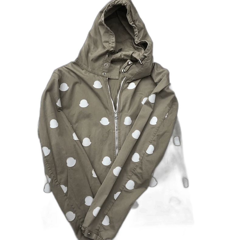 Moncler Moncler Hooded Jacket with White Dots Size US M / EU 48-50 / 2 - 1 Thumbnail