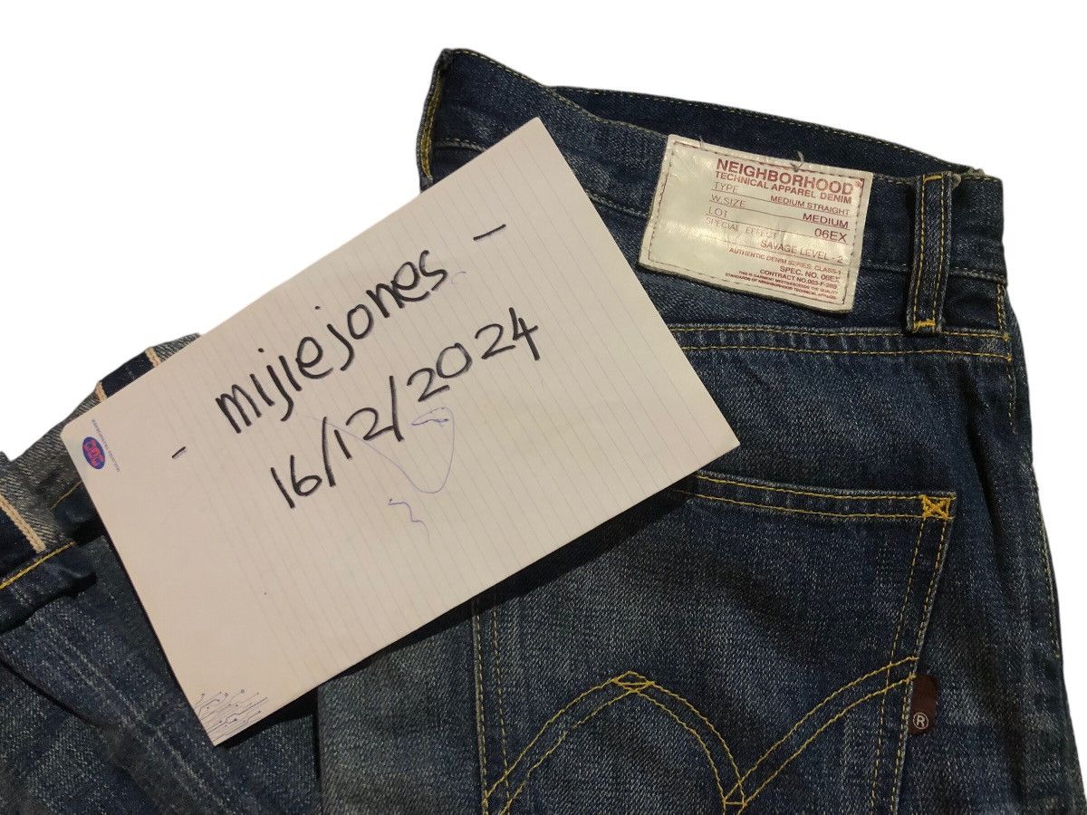 Japanese Brand × Neighborhood NEIGHBORHOOD Medium Straight Lot 06EX Selvedge Level2 Jeans Size US 34 / EU 50 - 15 Thumbnail