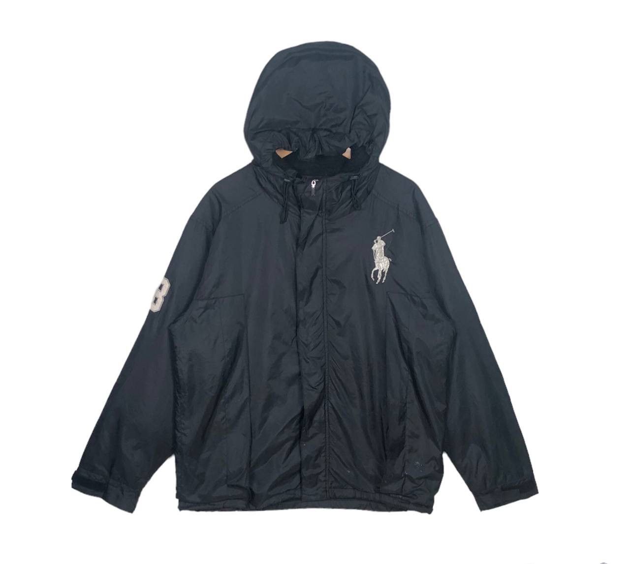 Polo Ralph Lauren Polo Ralph Lauren Big Logo Black Hooded Jacket Size US XL / EU 56 / 4 - 2 Thumbnail