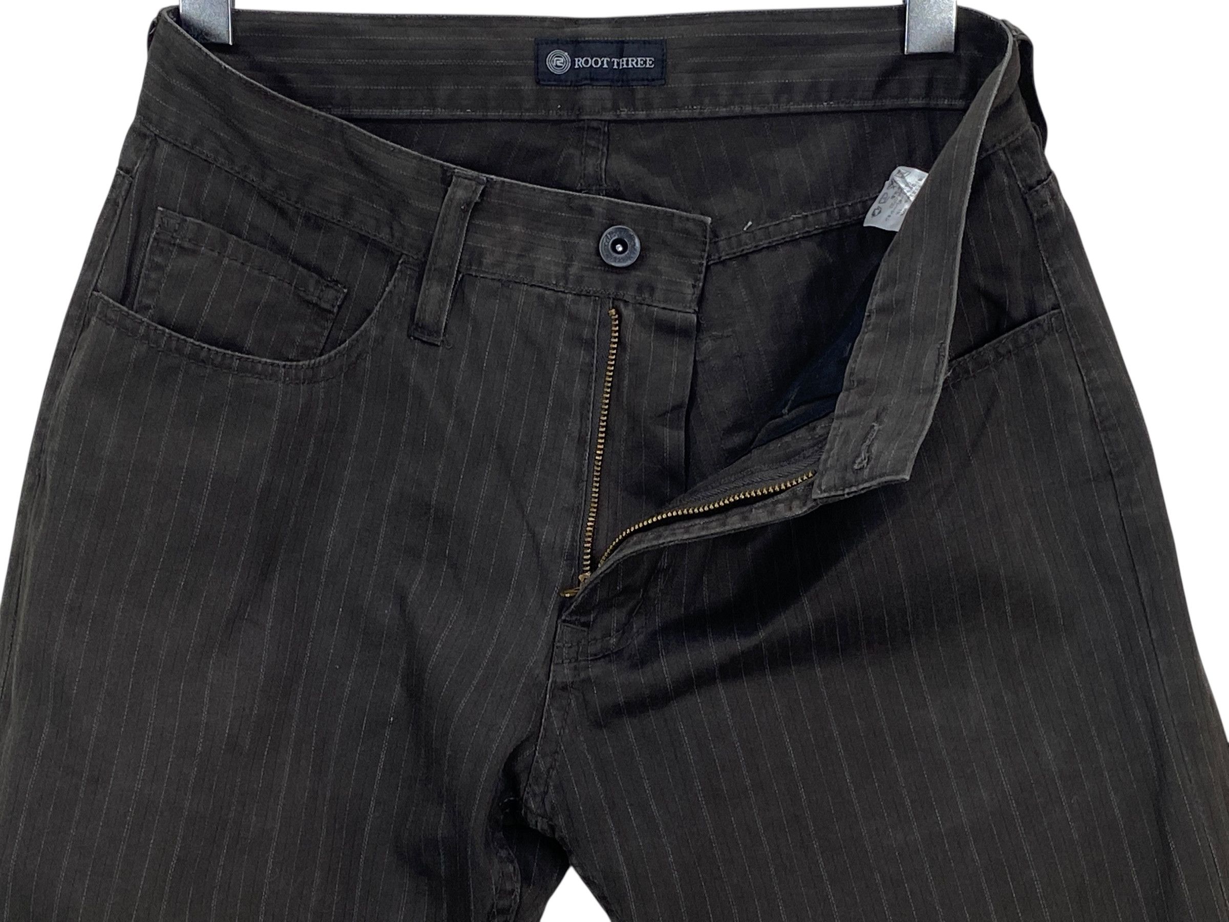 Japanese Brand Japanese Root Three Stripes Hickory Skateboard Jeans Size US 29 - 4 Thumbnail