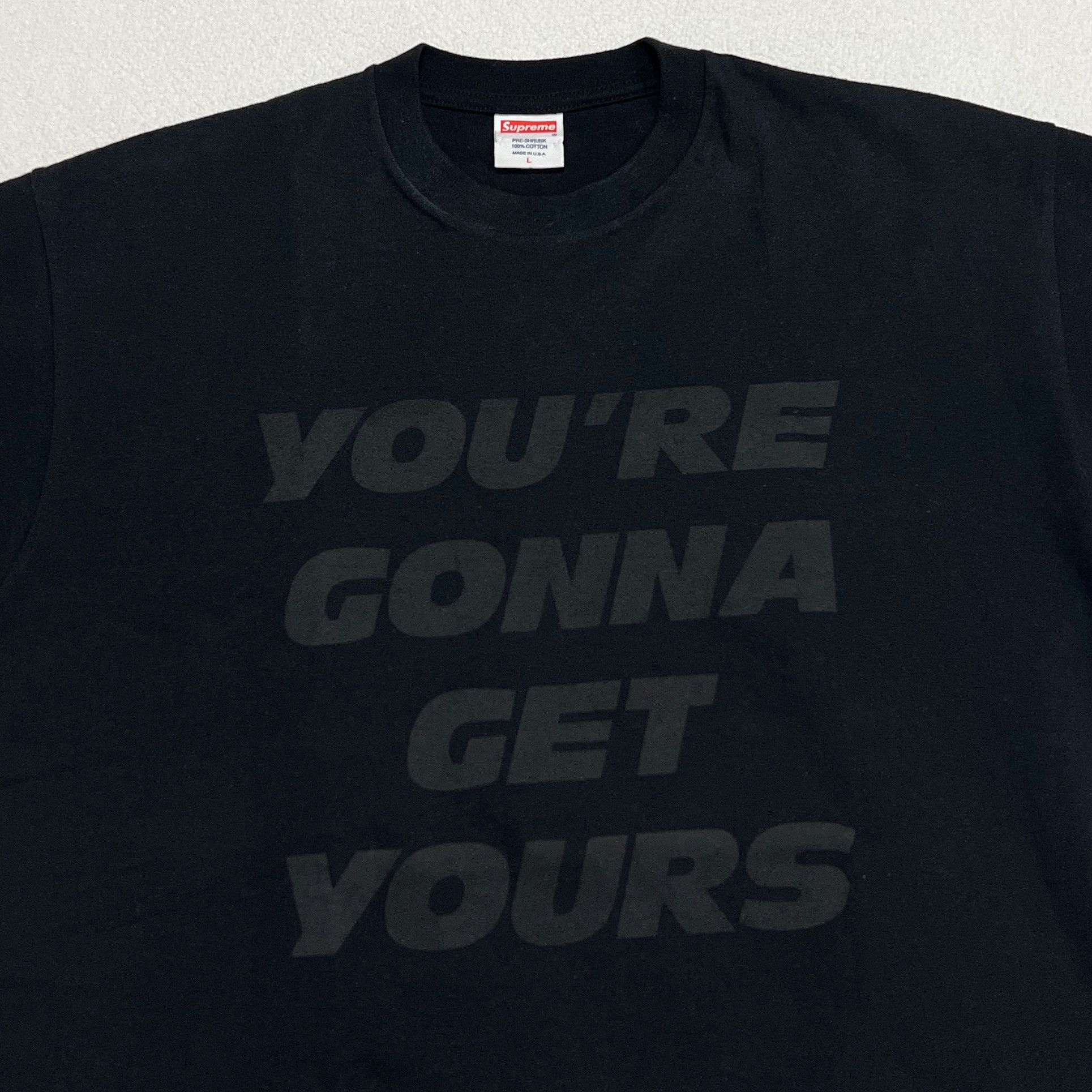 Supreme Supreme SS06 Public Enemy YOU'RE GONNA GET YOURS Tee Black Size US L / EU 52-54 / 3 - 6 Thumbnail