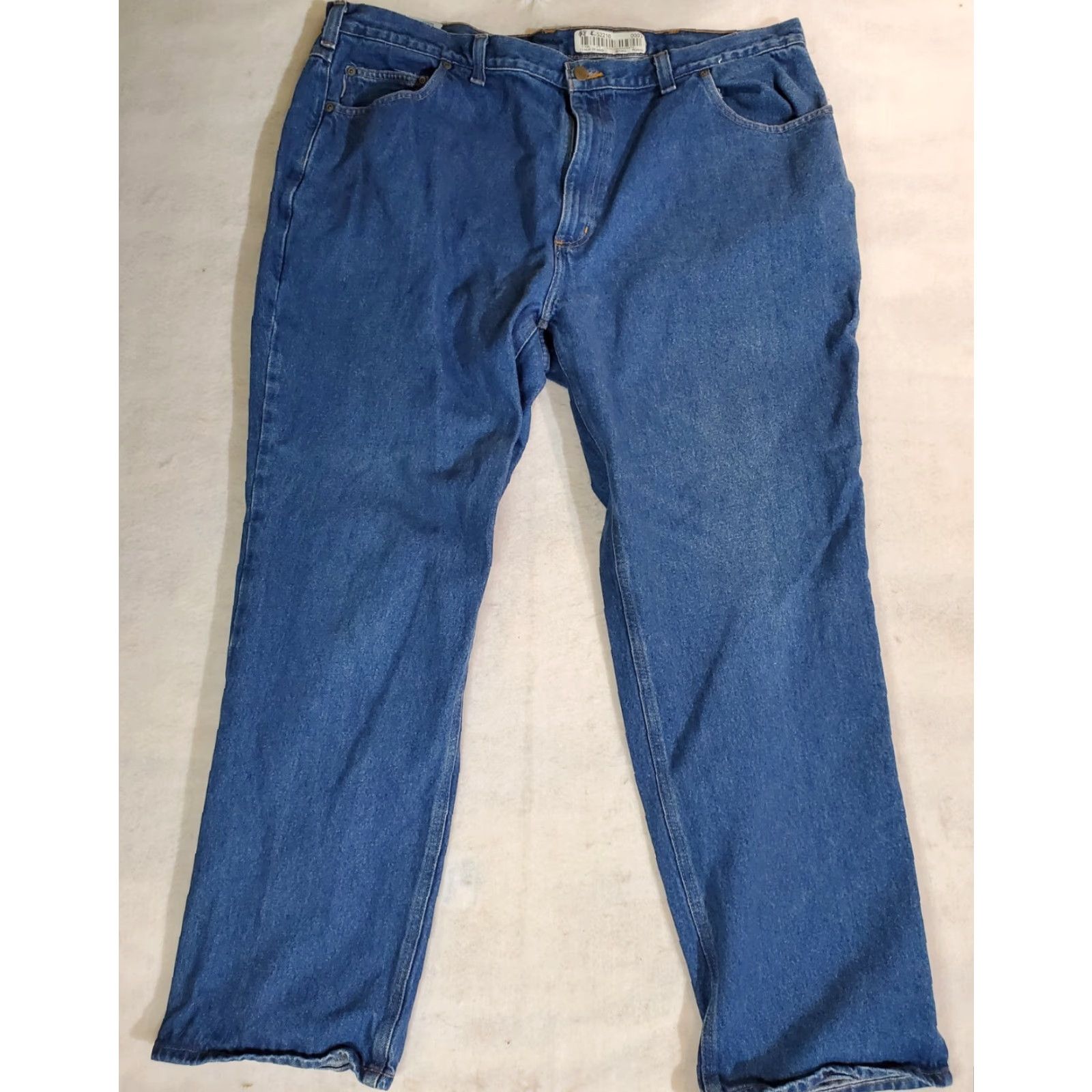 Carhartt Carhartt Jeans Mens Straight Leg Regular Fit Denim Jeans 44/32 Blue Logo USA Size US 44 / EU 60 - 2 Thumbnail