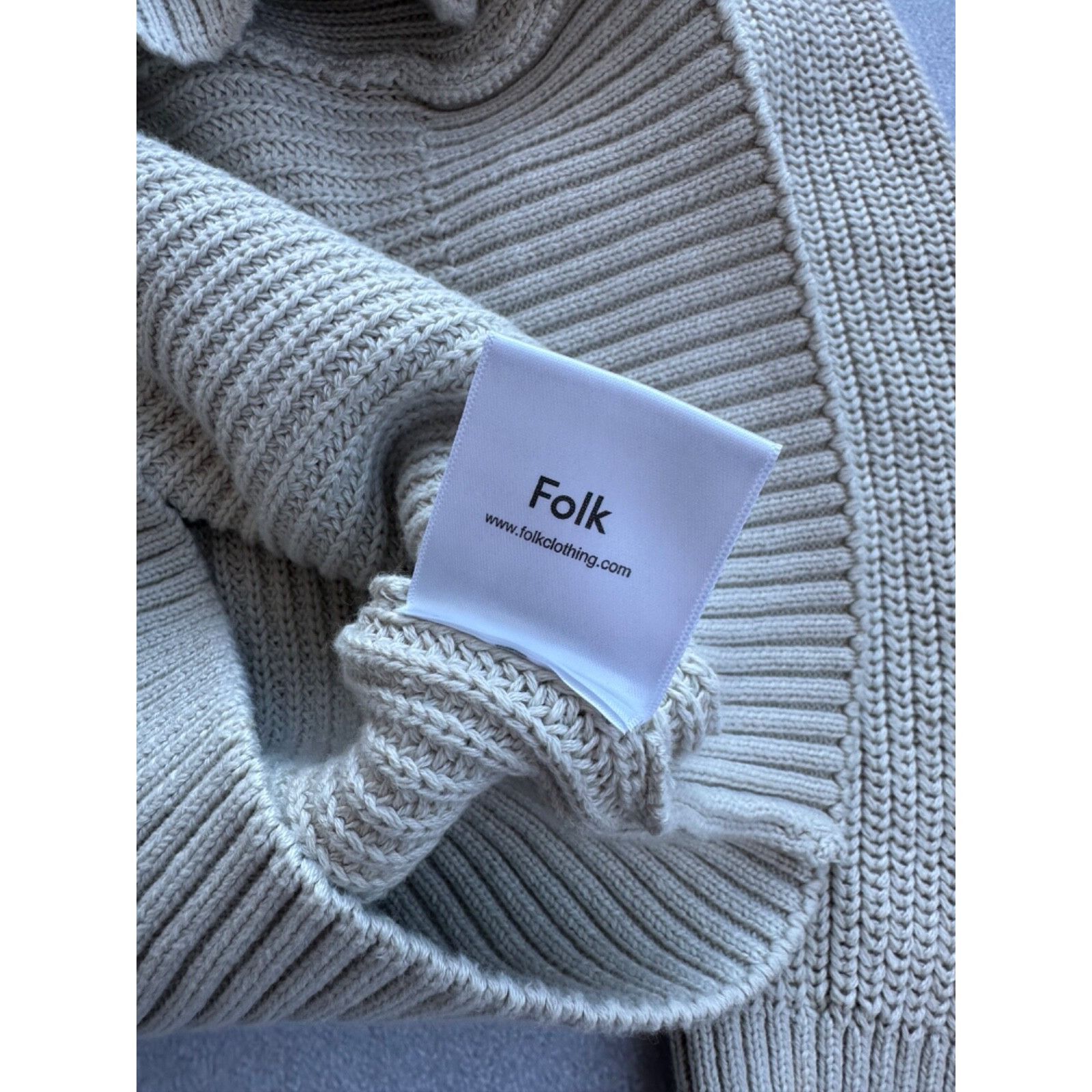 Folk Folk Beige Knitted Cardigan Sweater Size US L / EU 52-54 / 3 - 6 Thumbnail