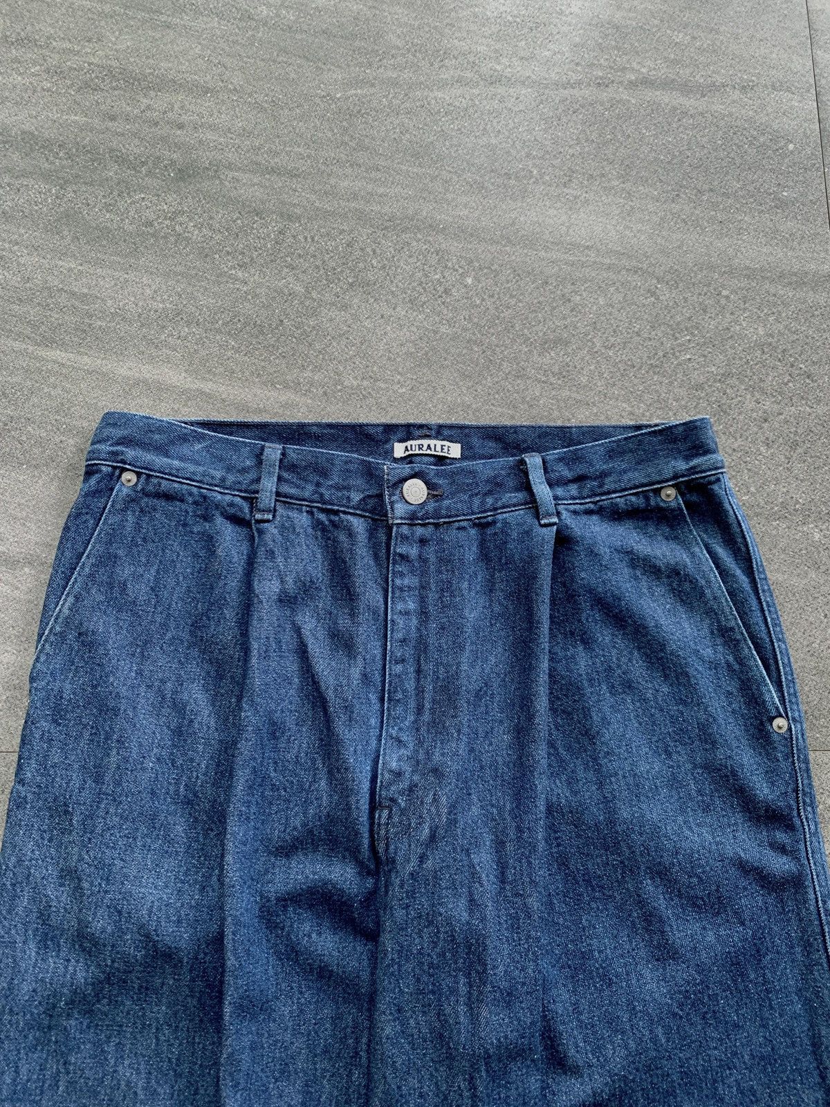 Auralee FREE TAX! Hard Twist Wideleg Denim Jeans Size US 32 / EU 48 - 3 Thumbnail