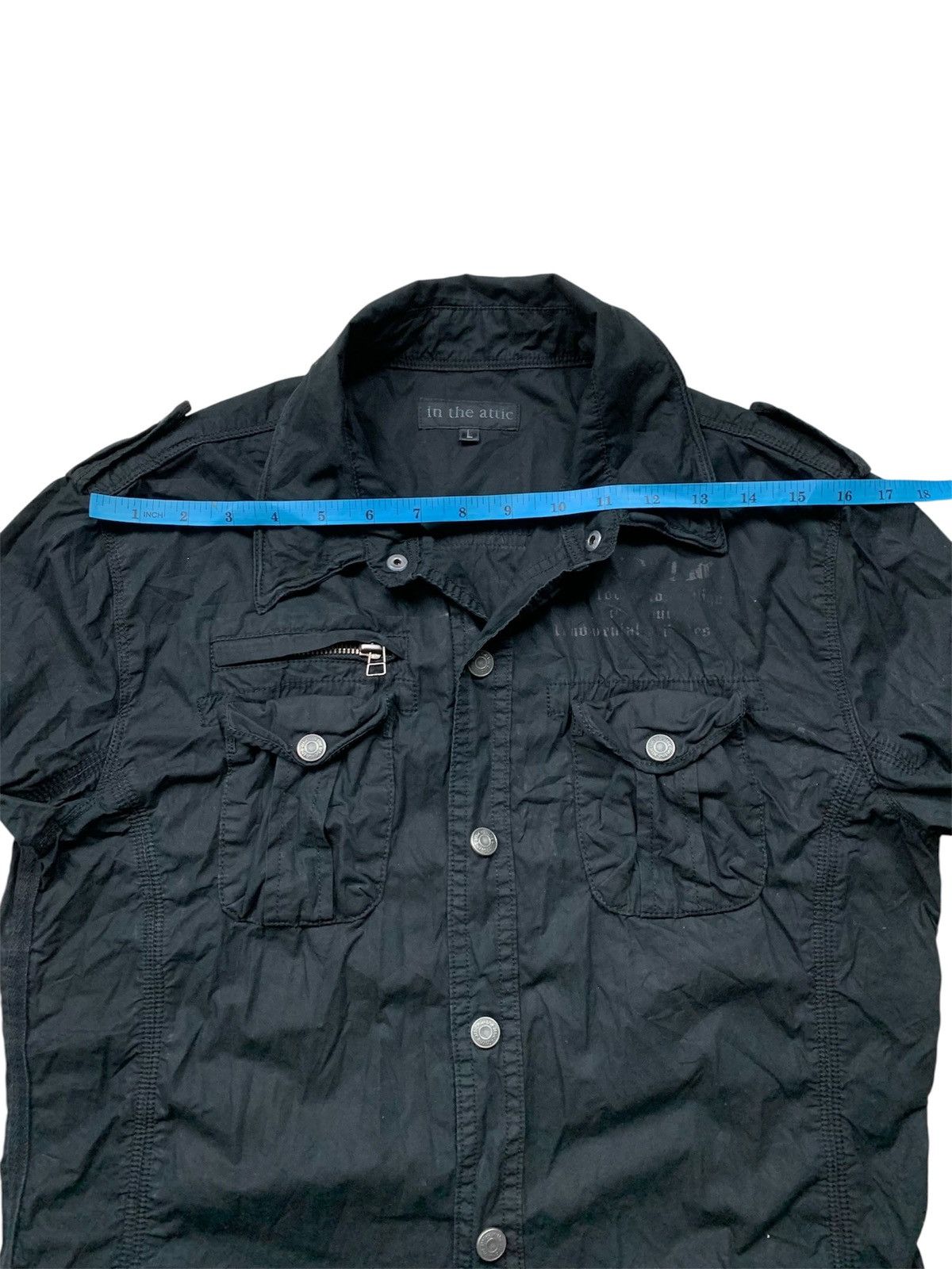 In The Attic IN THE ATTIC button up military style shirt Size US L / EU 52-54 / 3 - 6 Thumbnail
