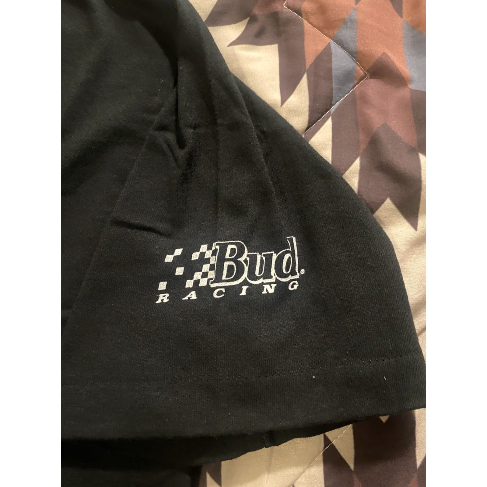Fruit Of The Loom VINTAGE Bud Racing F1 Budweiser T Shirt FOTL 90s Black XL Men Short Sleeve Crew Neck Cotton Deadstock Graphic Print Shirts Size US XL / EU 56 / 4 - 4 Thumbnail