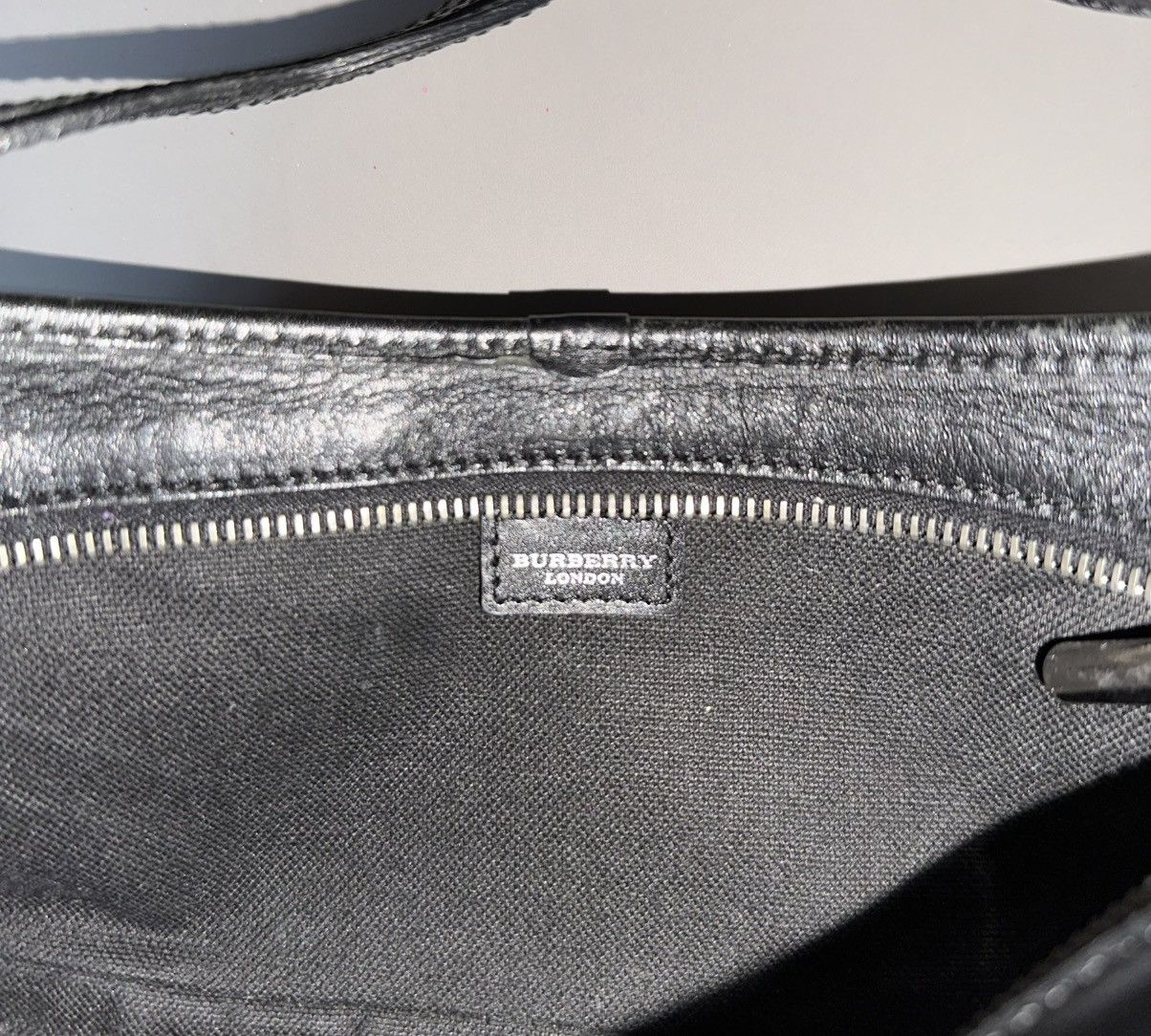Burberry Burberry Vintage Check Shoulder Bag – Black Leather Trim Size ONE SIZE - 2 Thumbnail